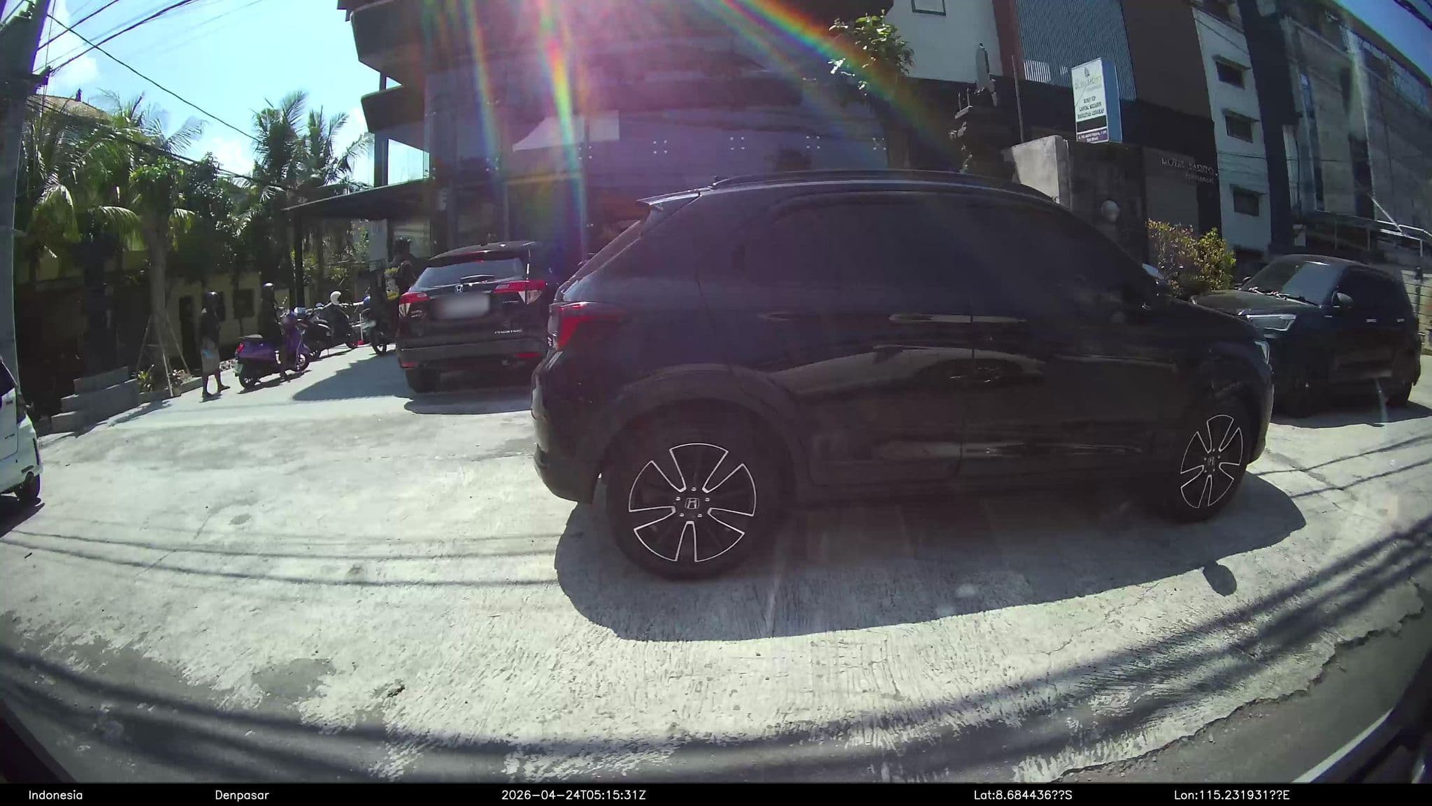 Street view near Royal Barito Apartment, Sanur