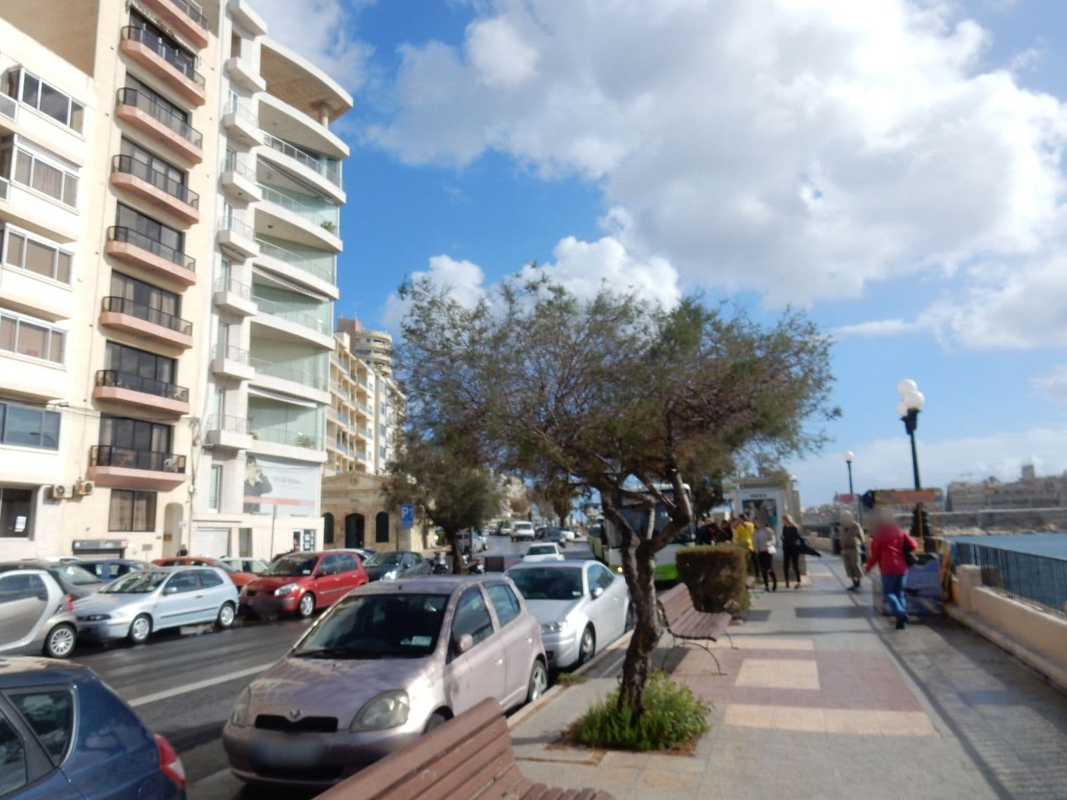 Street view near Land's End Boutique Hotel, Sliema — © sarant (CC BY-SA · Mapillary)
