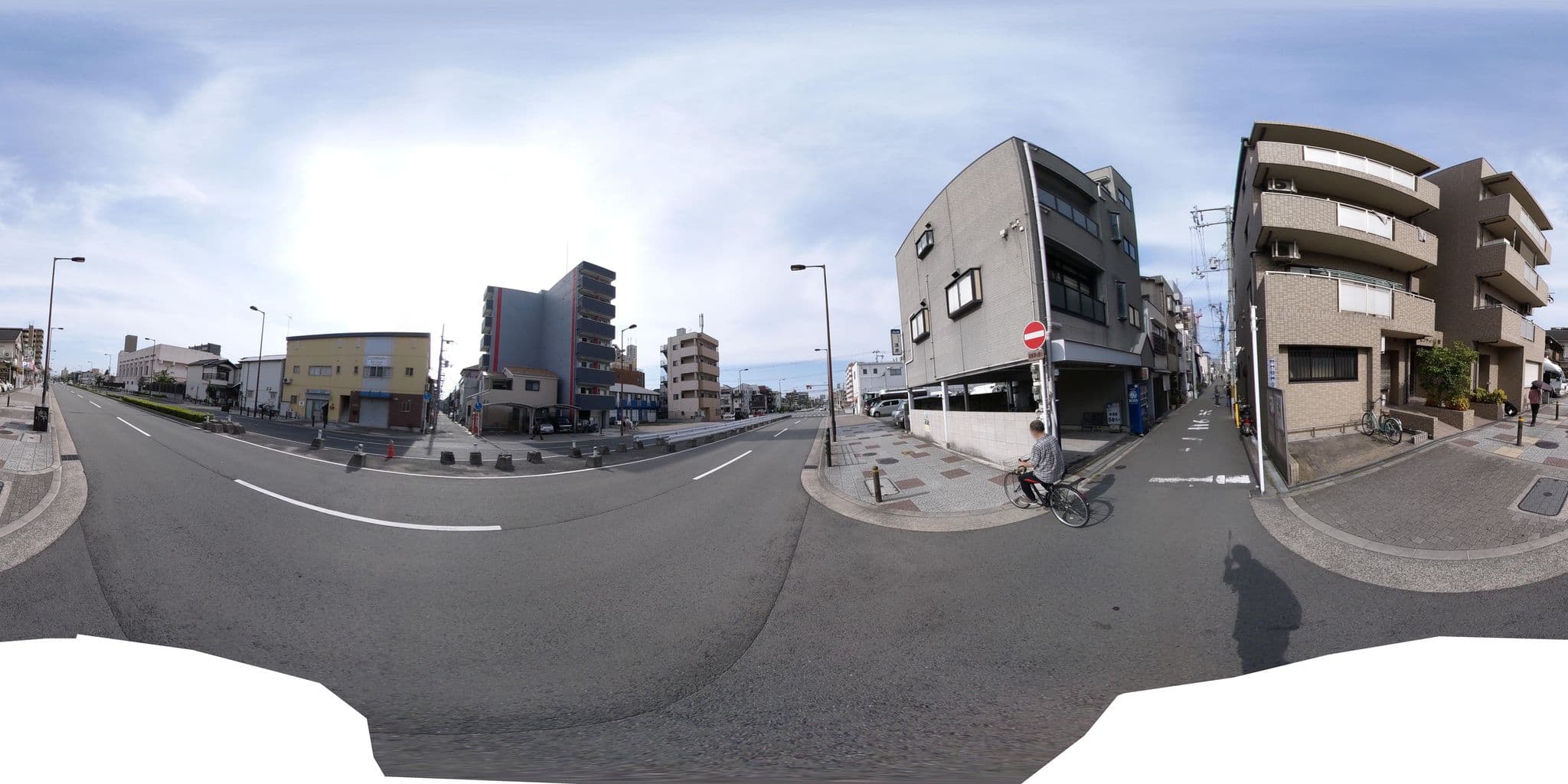 Street view near Apartment Hotel TIME Osaka Namba Tengachaya, Tsumori — © okadatsuneo (CC BY-SA · Mapillary)