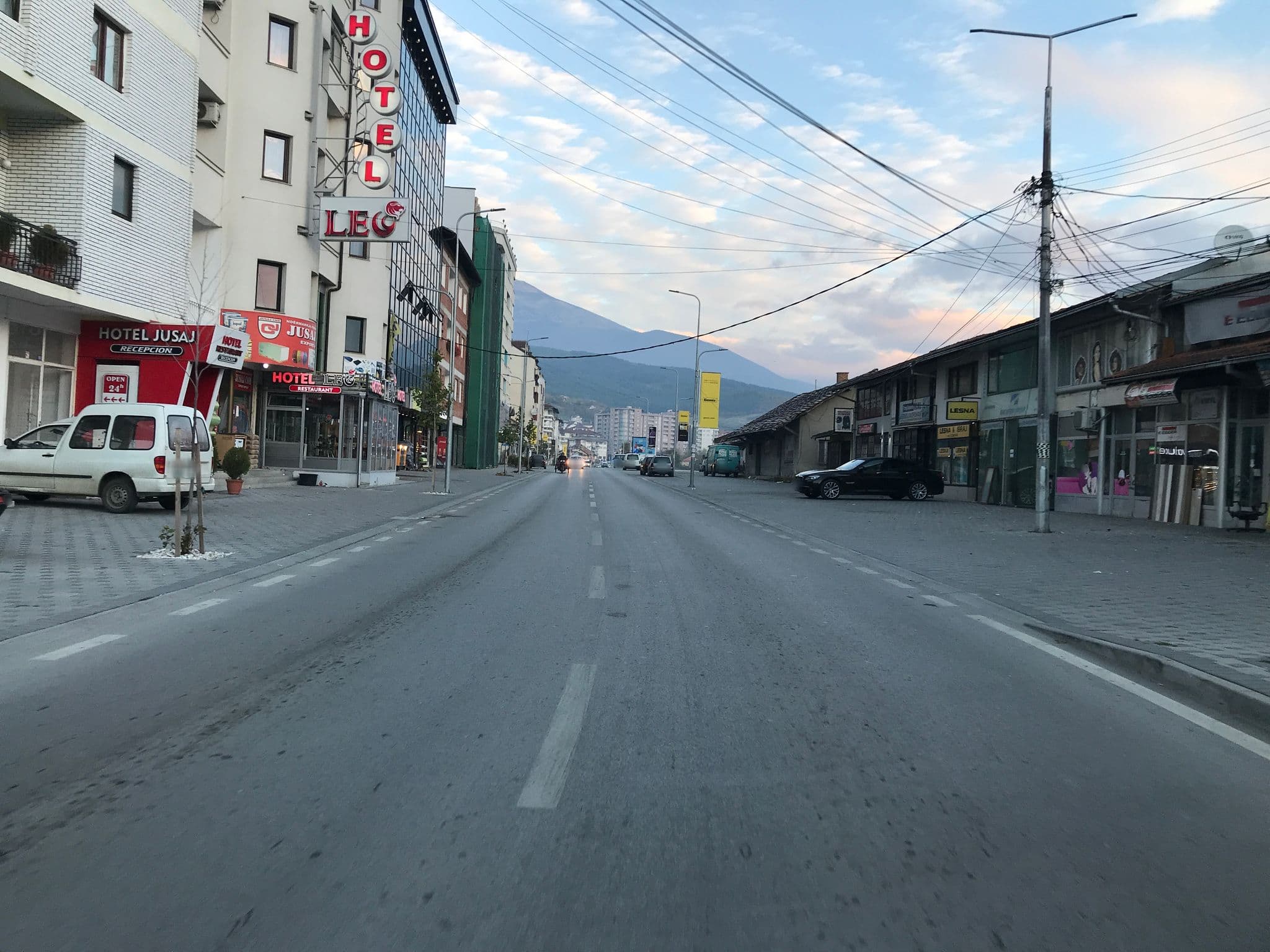 Street view near Hotel Leo, Pejë — © genti1610 (CC BY-SA · Mapillary)
