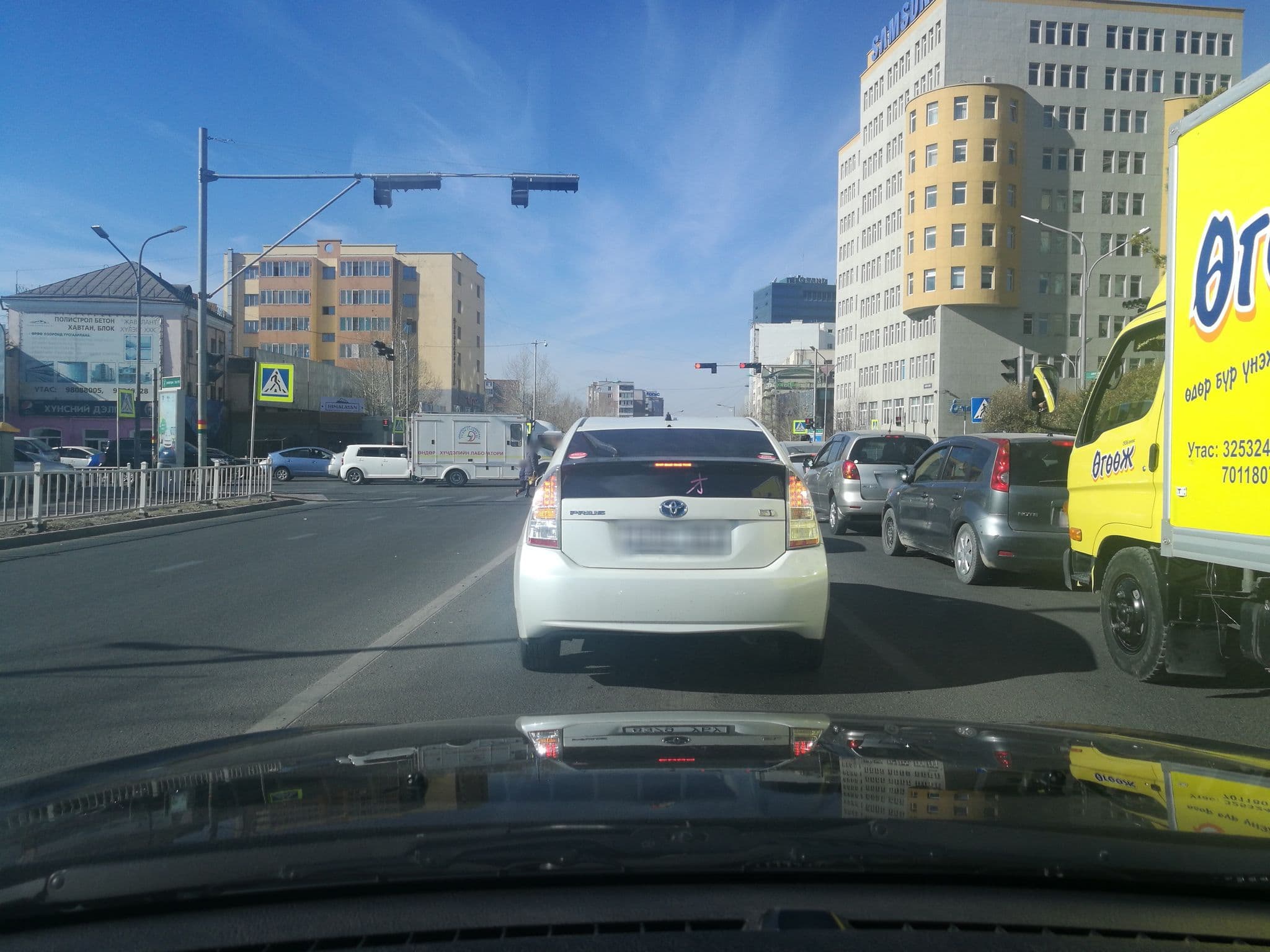 Street view near Burj24 Rooftop Hostel, Ulan Bator — © ganbold (CC BY-SA · Mapillary)