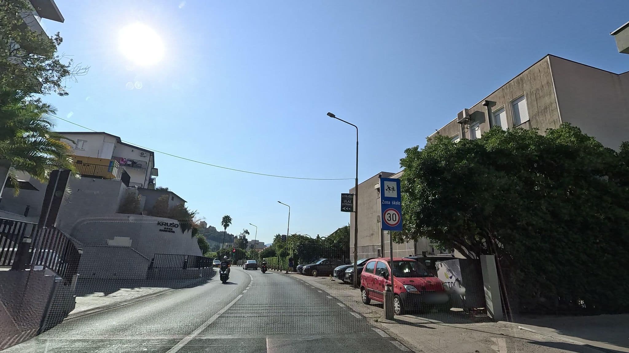 Street view near Hotel Krušo, Igalo — © Cakalovski (CC BY-SA · Mapillary)