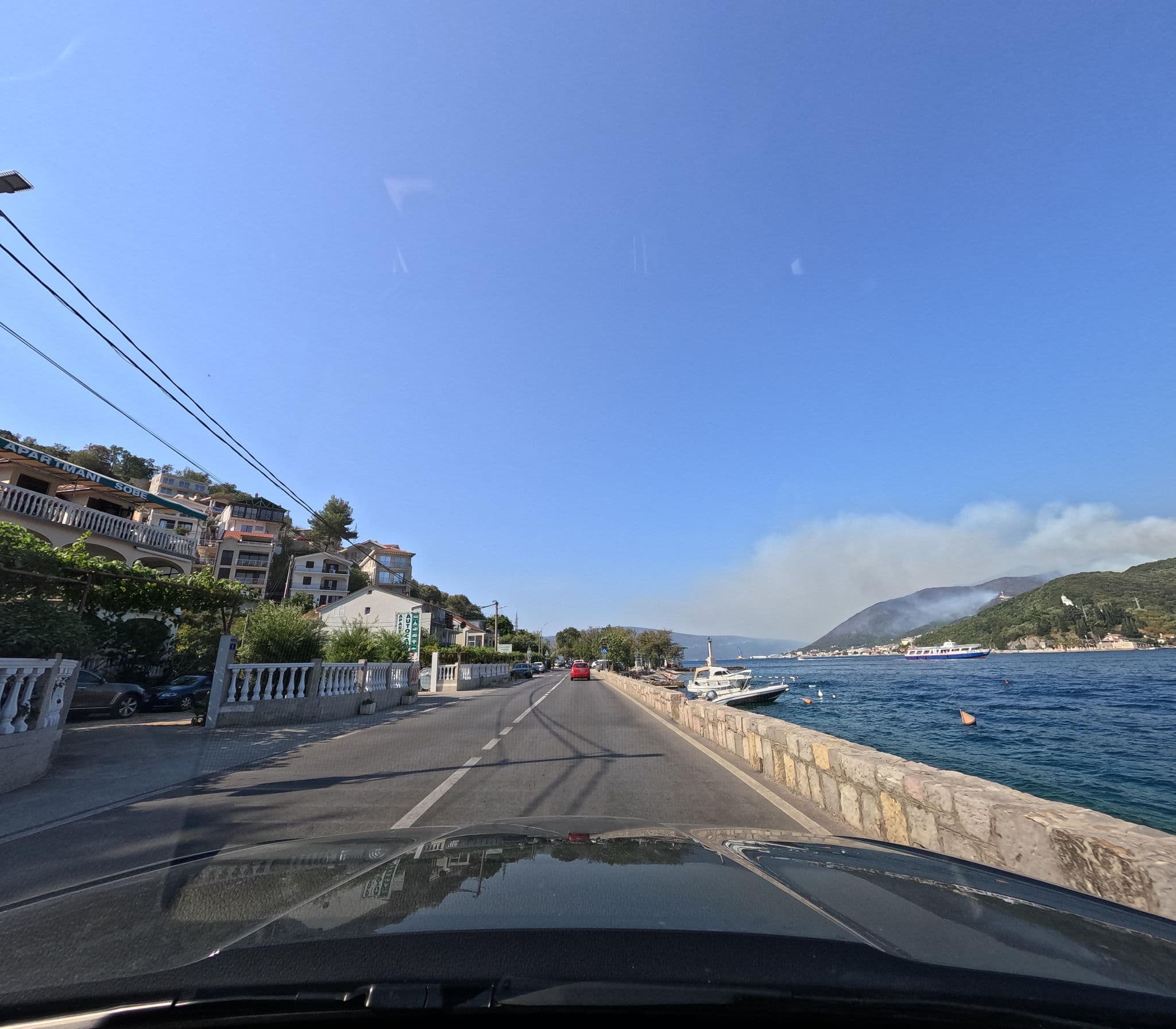 Street view near Stevovic Apartments, Tivat, Bijela — © Cakalovski (CC BY-SA · Mapillary)