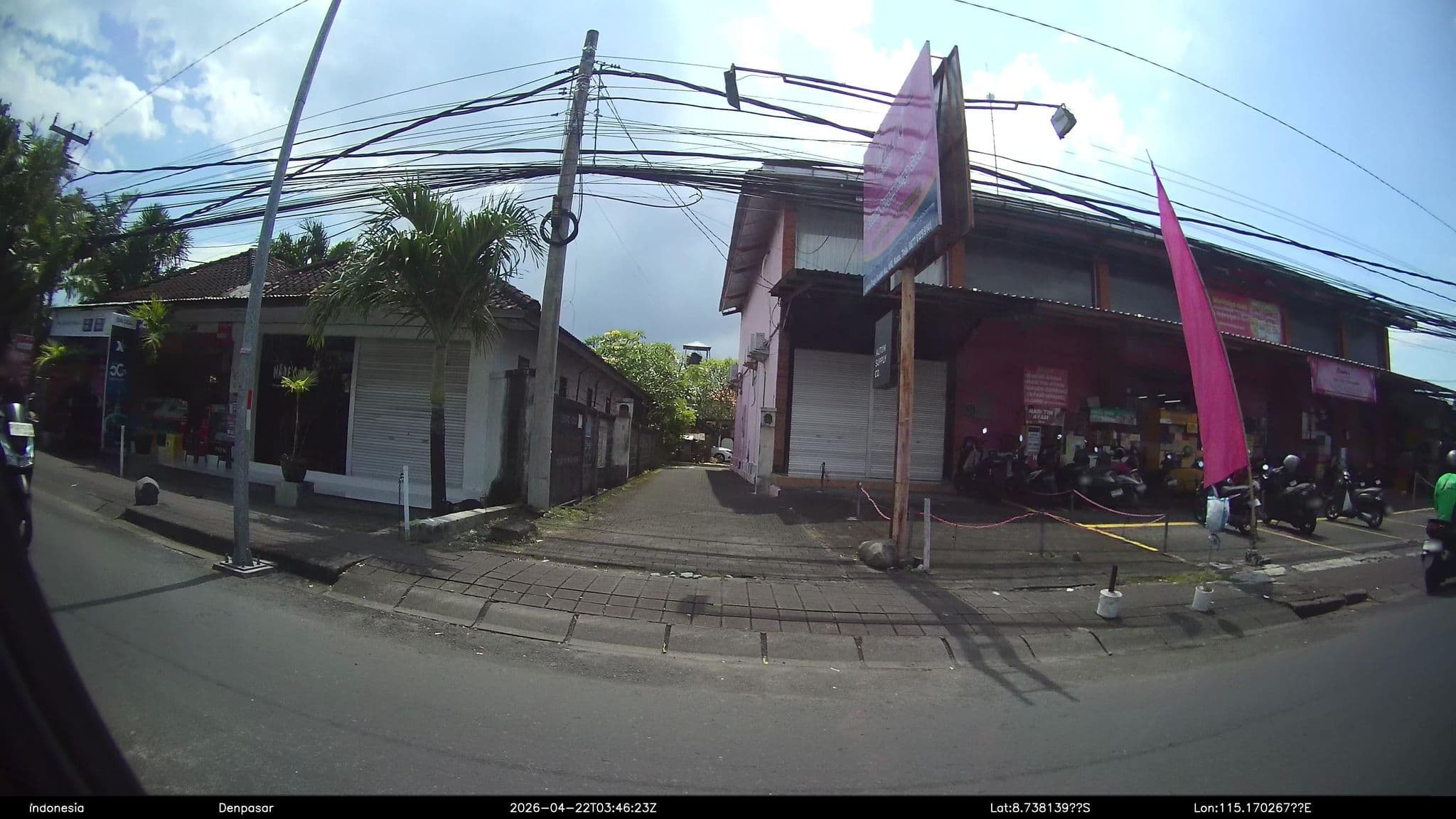 Street view near Lokal Bali Hostel, Kuta