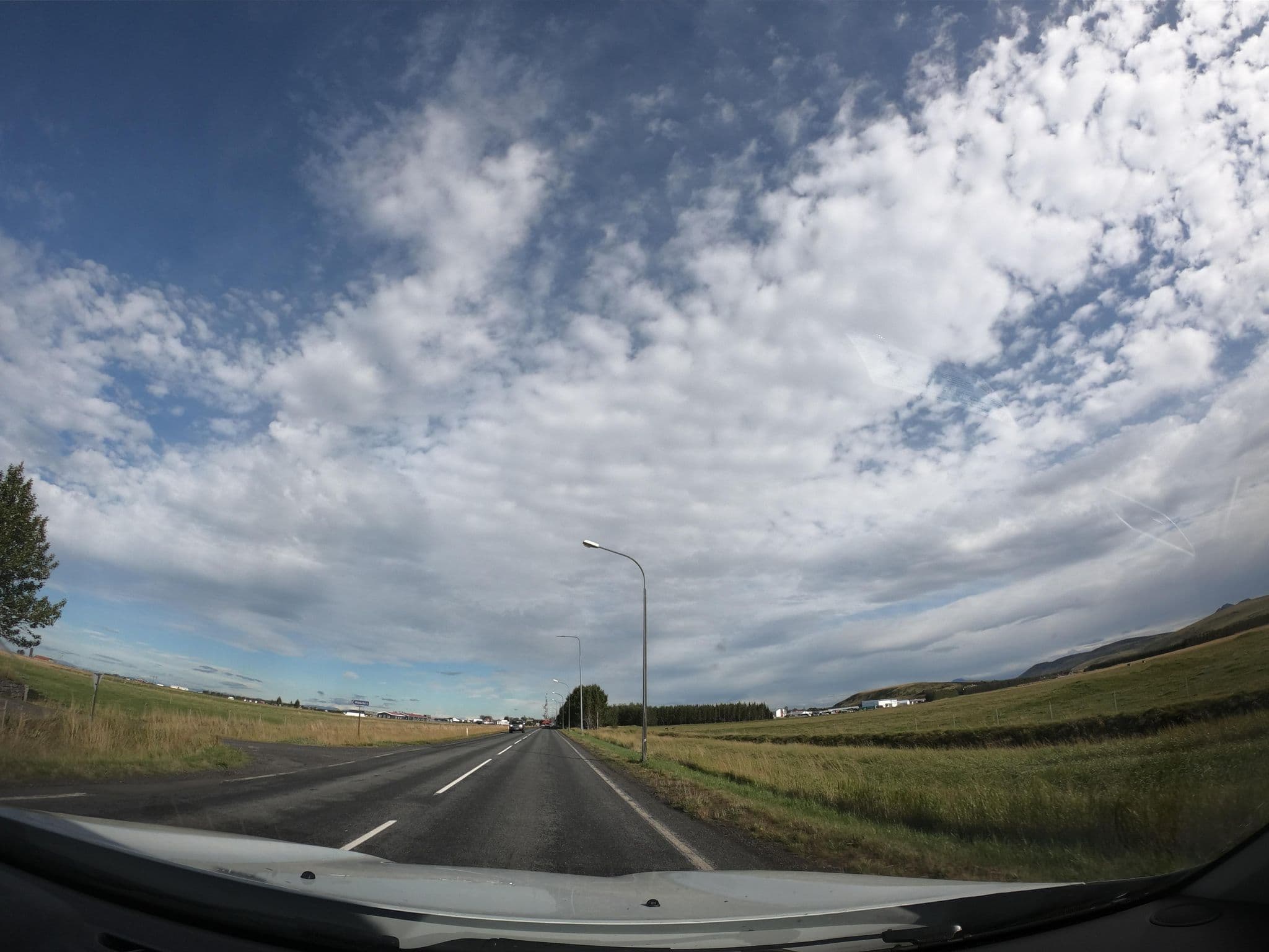 Street view near Ari's Guest House, Hvolsvöllur — © canadarunner (CC BY-SA · Mapillary)