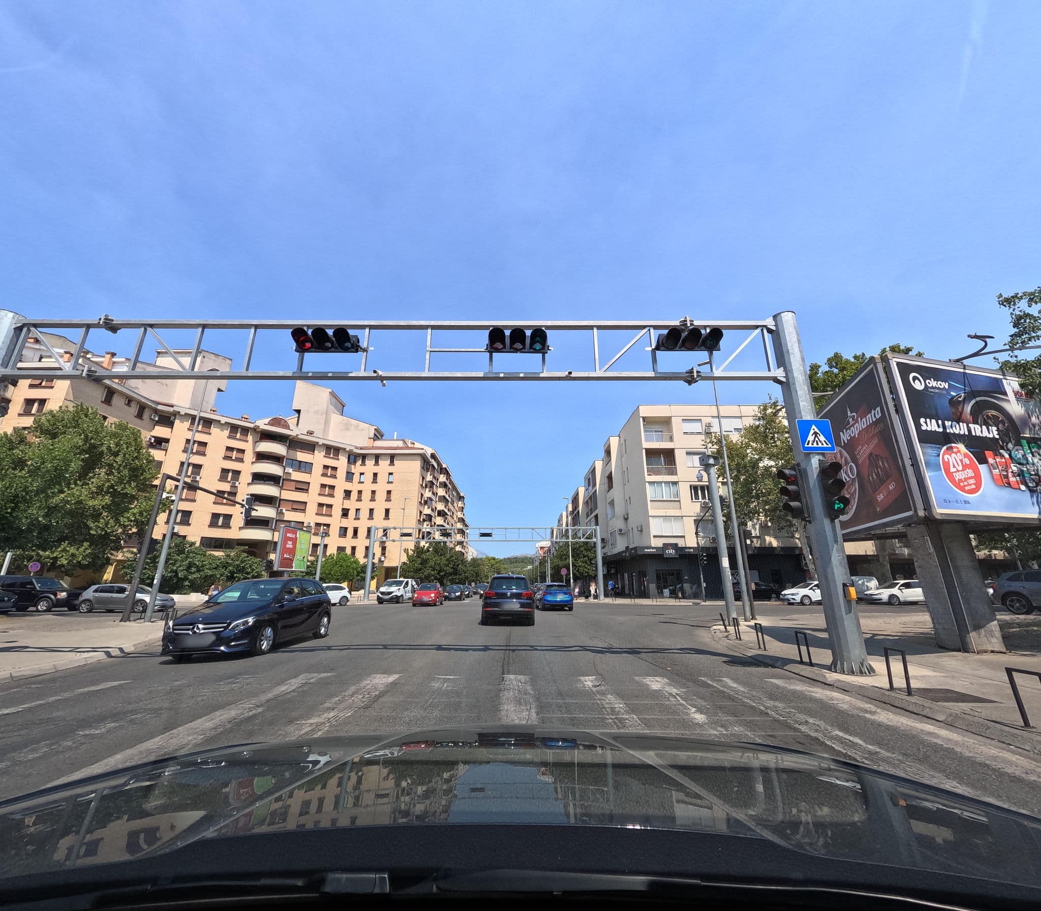 Street view near Hostel Podgorica, Podgorica — © Cakalovski (CC BY-SA · Mapillary)