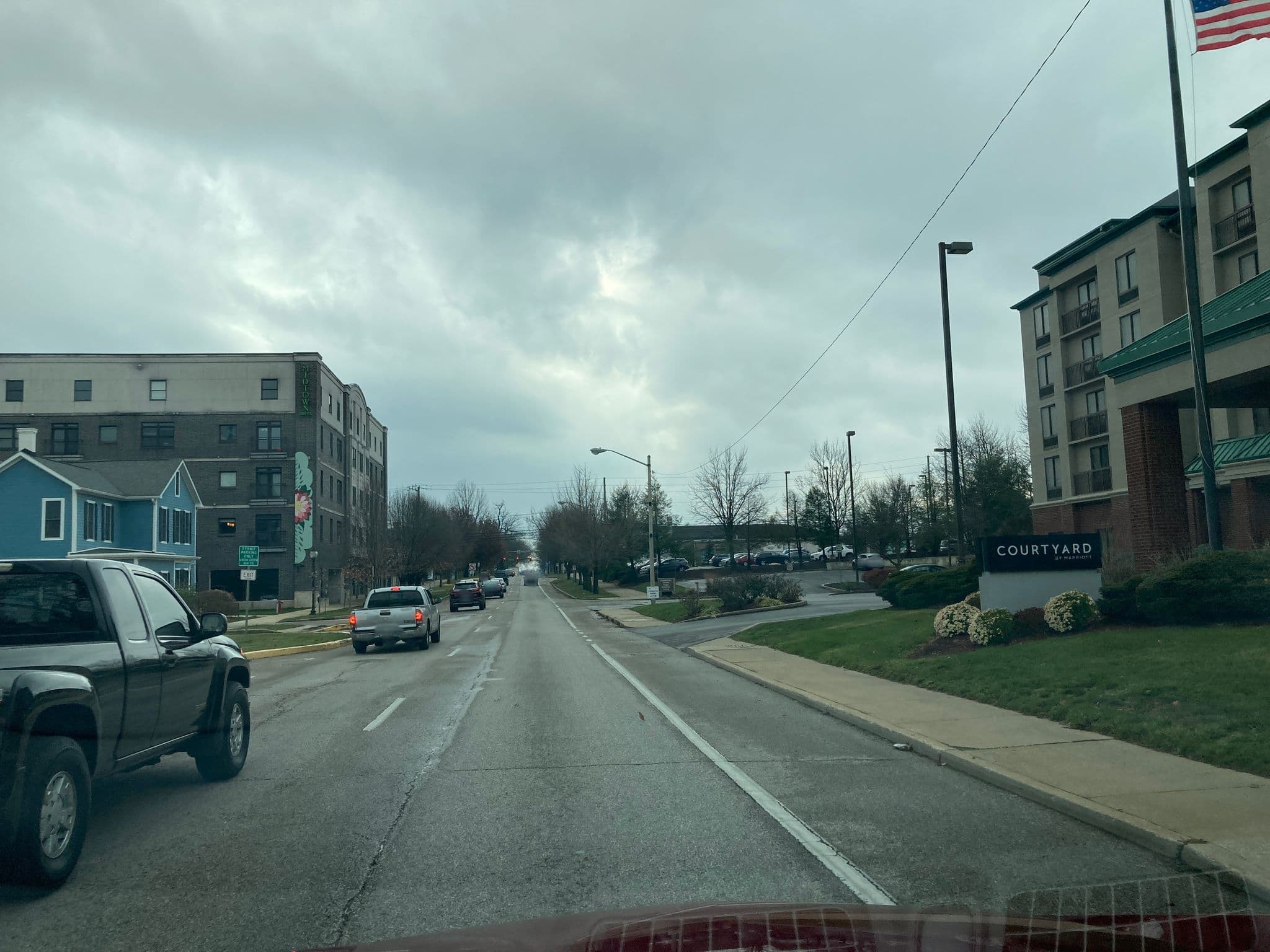 Street view near Courtyard by Marriott Bloomington, Ellettsville — © svance92 (CC BY-SA · Mapillary)