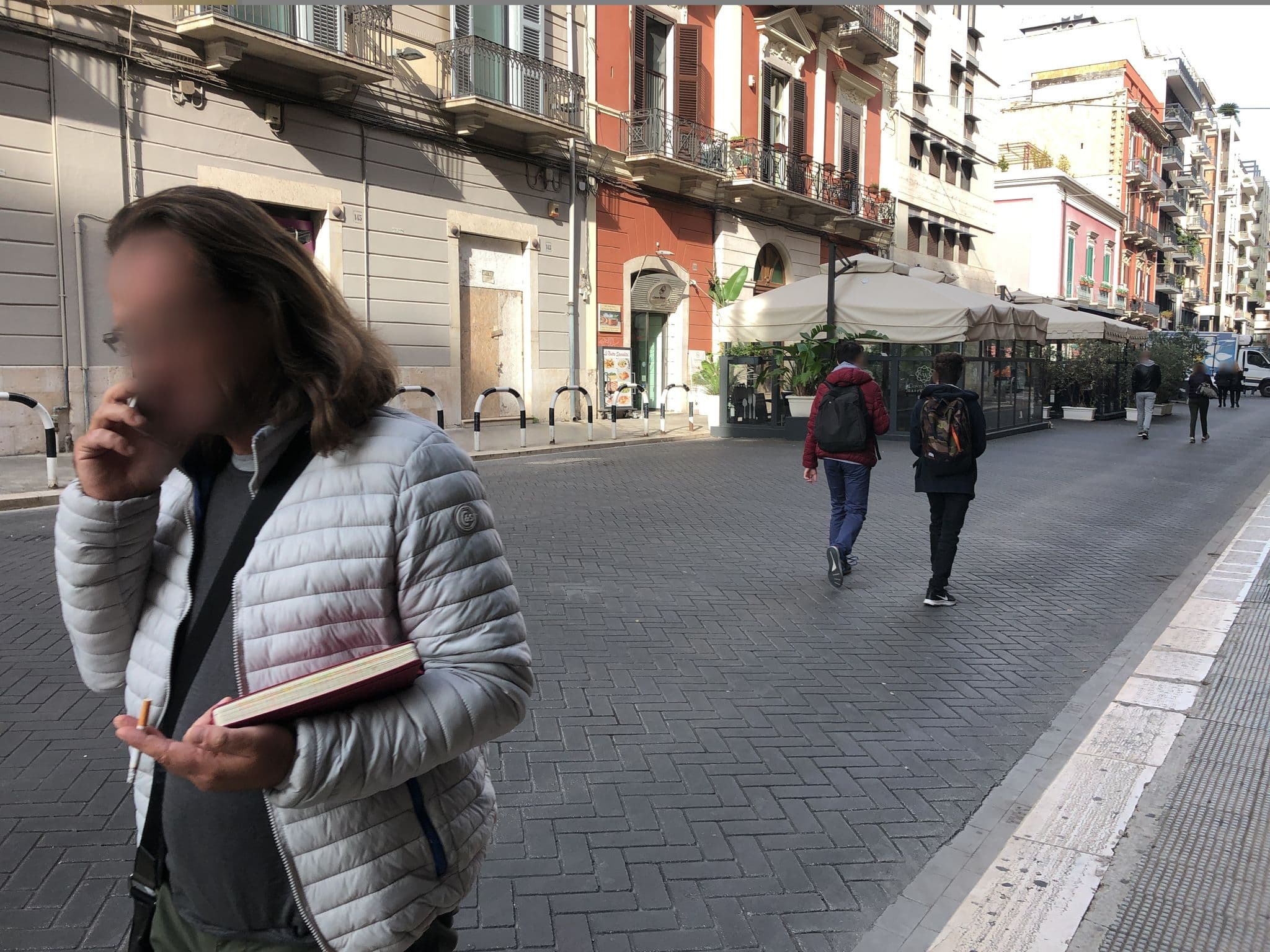 Street view near Umberto I Luxury Apartments Bari, Bari — © antoniopedota (CC BY-SA · Mapillary)