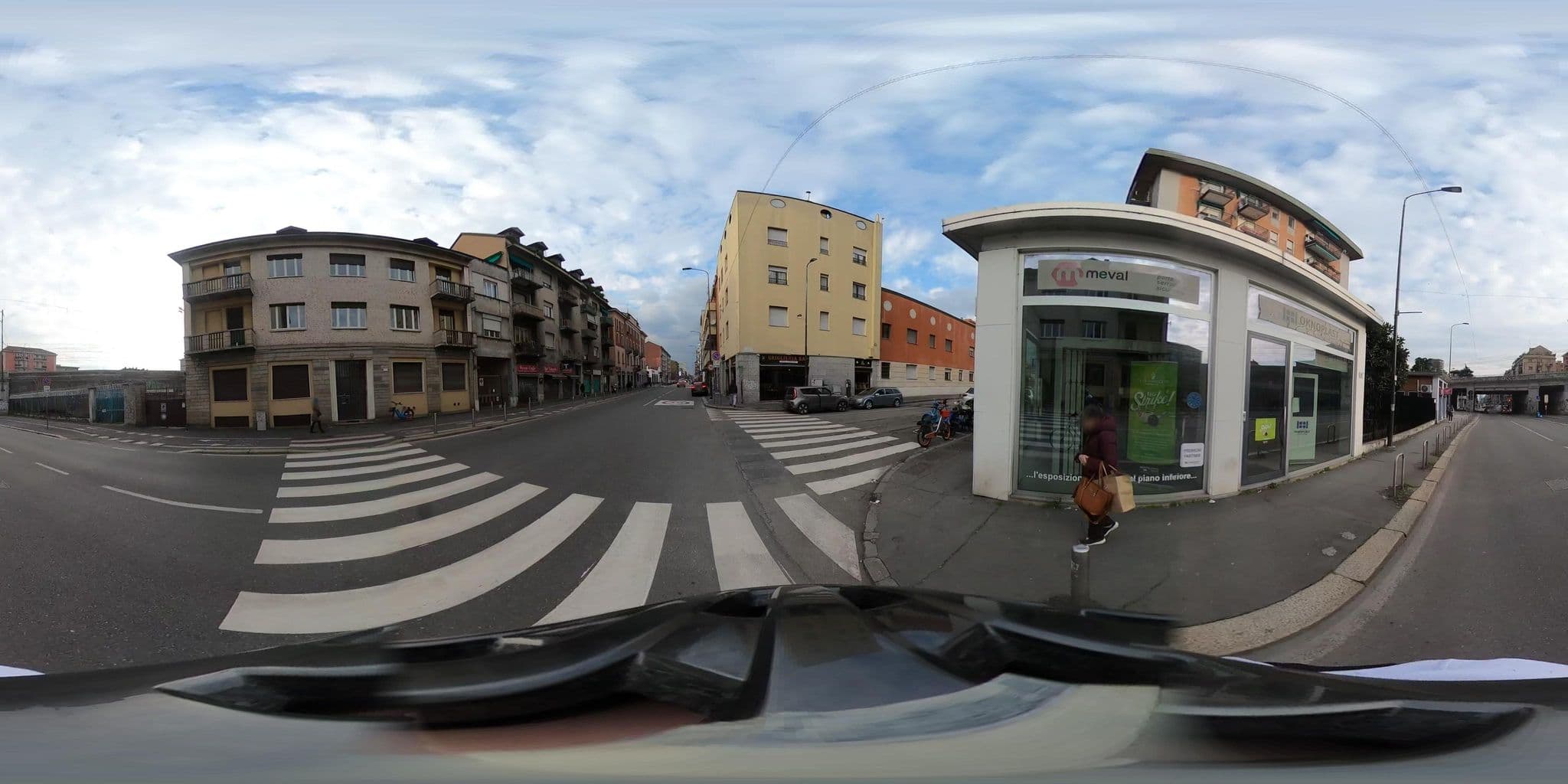 Street view near Inna Best House, Quarto Oggiaro — © jacopofar (CC BY-SA · Mapillary)