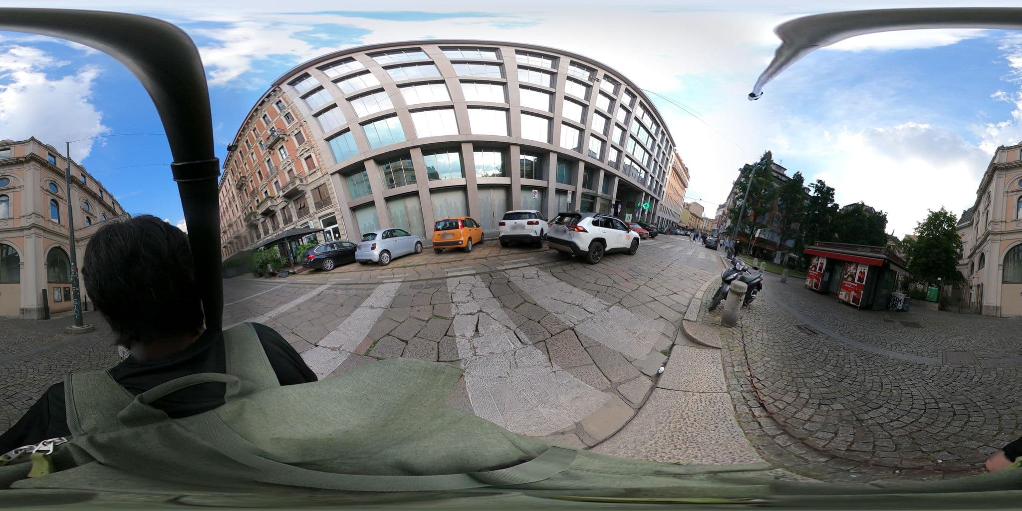 Street view near Cairoli Boutique Hotel Milano, Milan — © mapconcierge (CC BY-SA · Mapillary)
