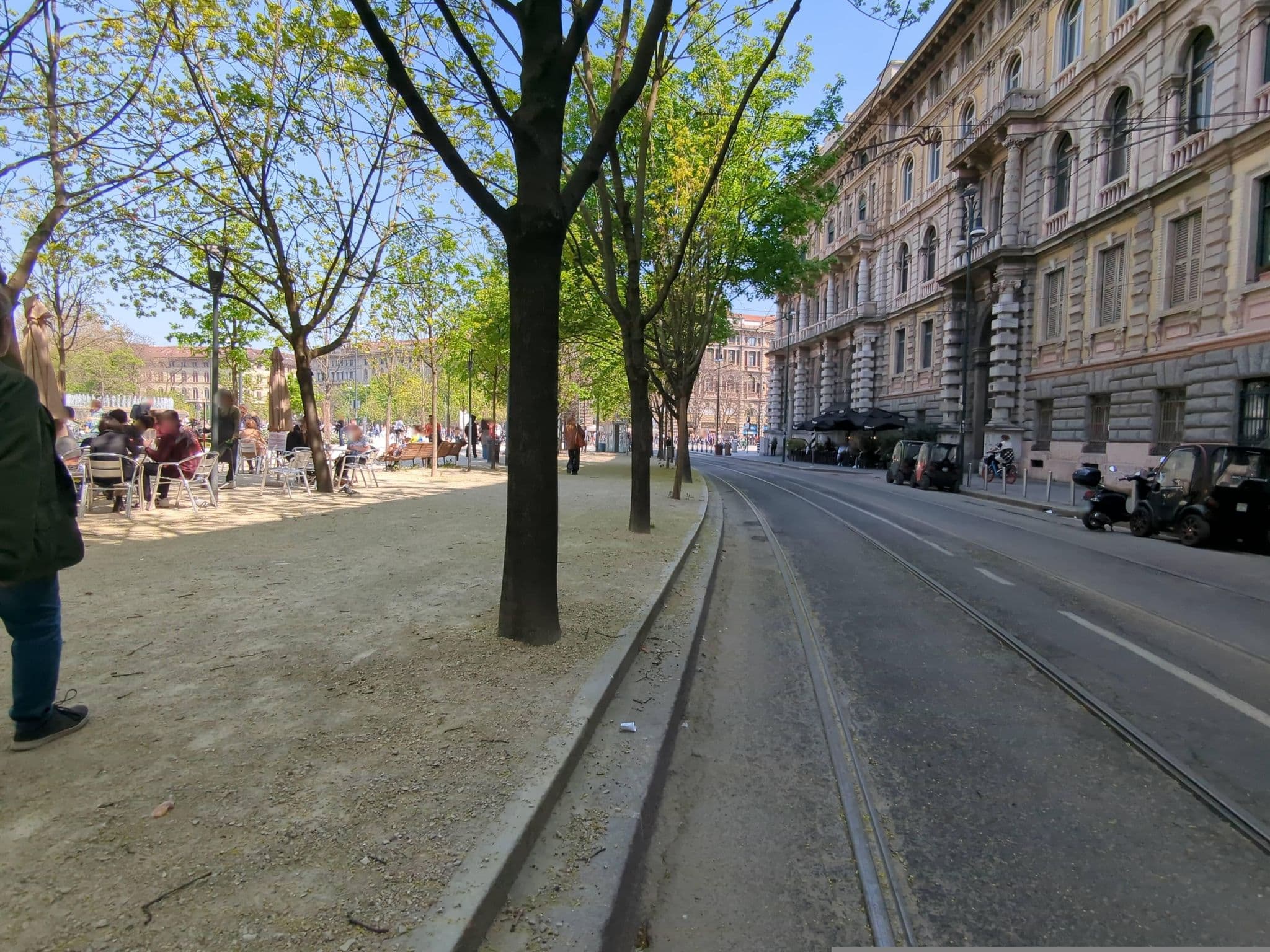 Street view near Imperiale Suites Castello, Brera — © jacopofar (CC BY-SA · Mapillary)