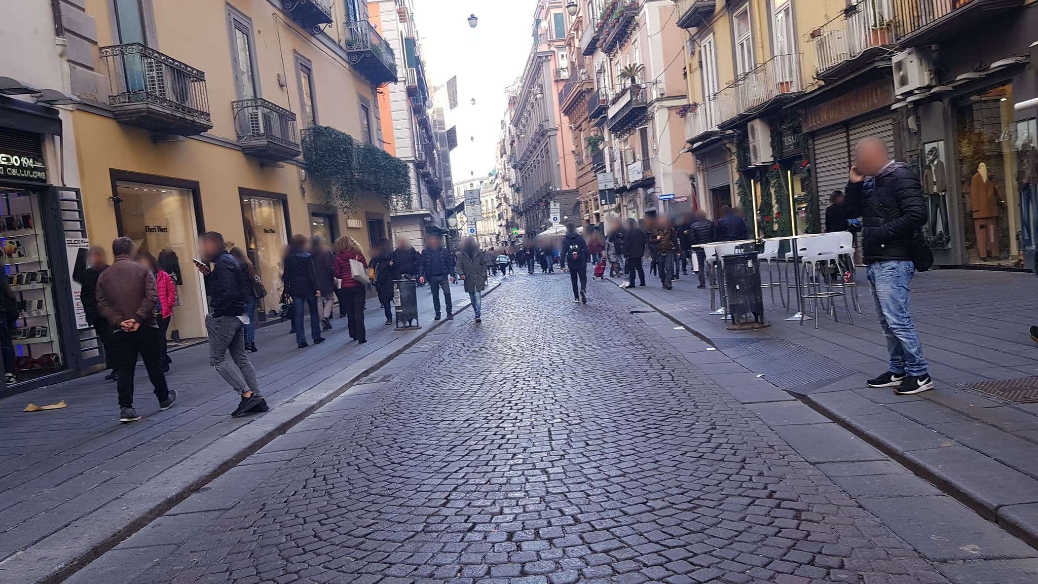 Street view near Napoli Class Luxury Rooms & Suites, Montecalvario — © 0122000022 (CC BY-SA · Mapillary)