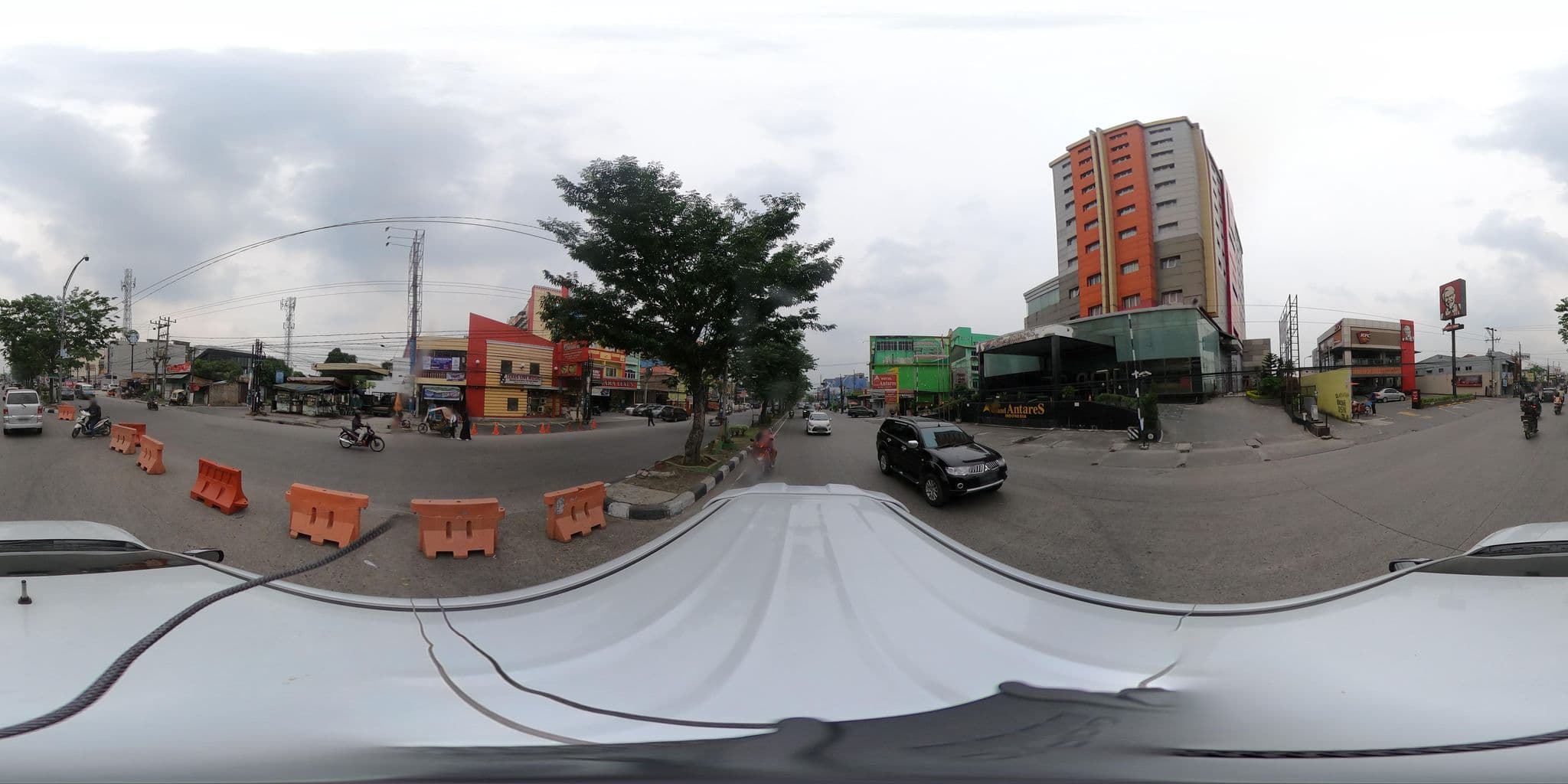 Street view near Hotel Grand Antares Indonesia, Medan