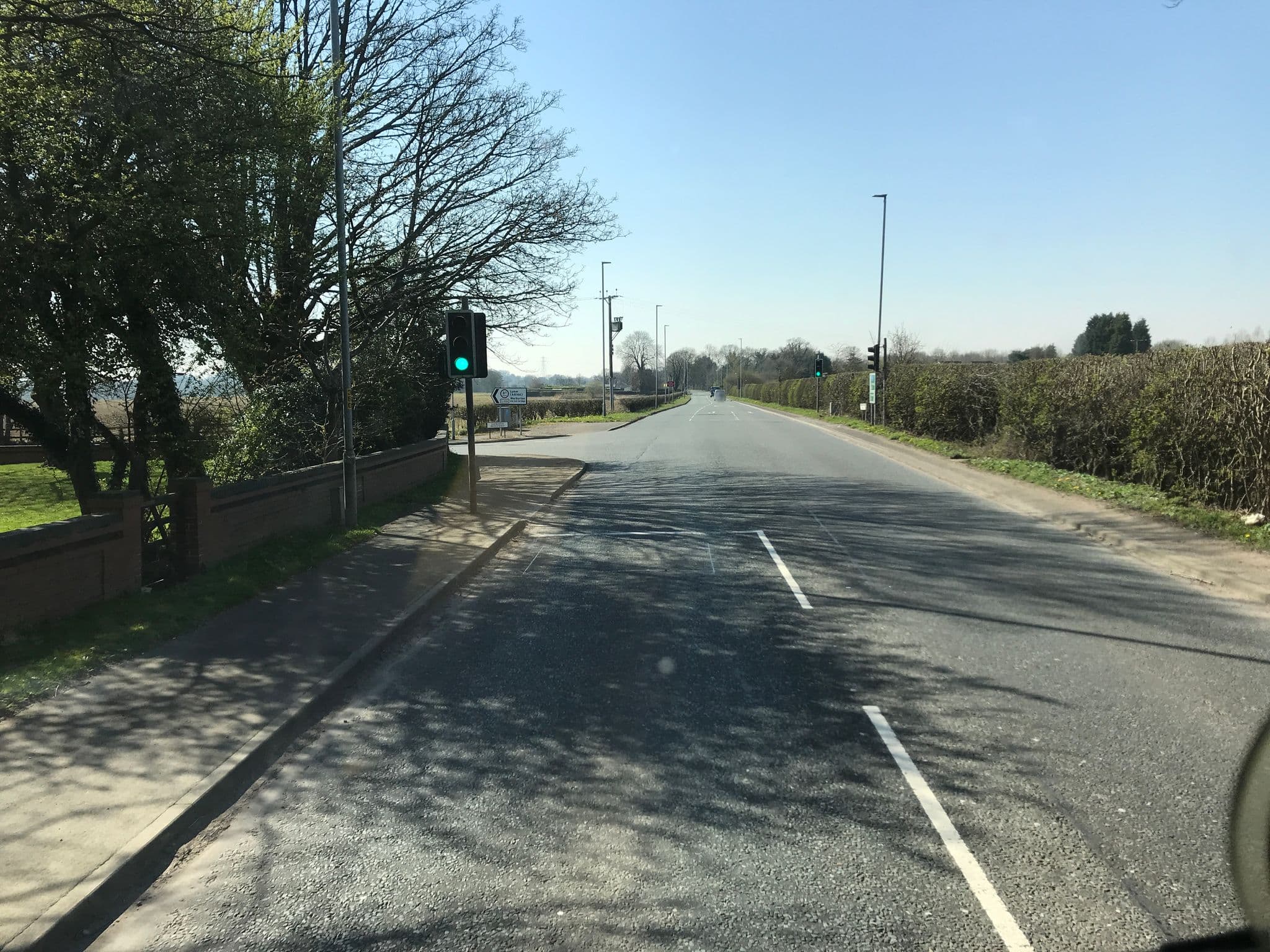 Street view near Hollybank Caravan Park, Partington — © ricorico (CC BY-SA · Mapillary)