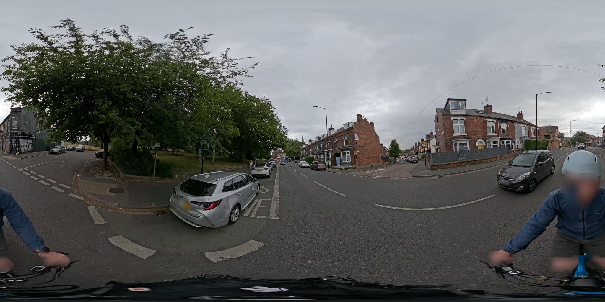 Street view near Highfield House, Nether Edge — © ntzm (CC BY-SA · Mapillary)