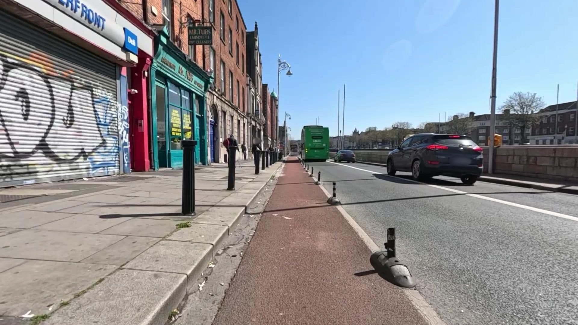 Street view near Dublin quayside hostel, Rialto — © tamagusko (CC BY-SA · Mapillary)