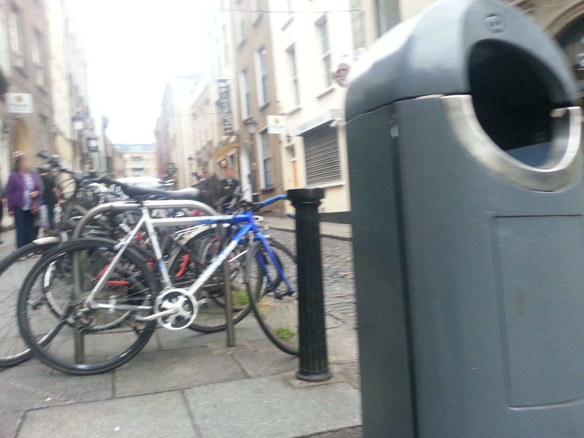 Street view near Eliza Lodge Temple Bar, Dublin — © pbb (CC BY-SA · Mapillary)