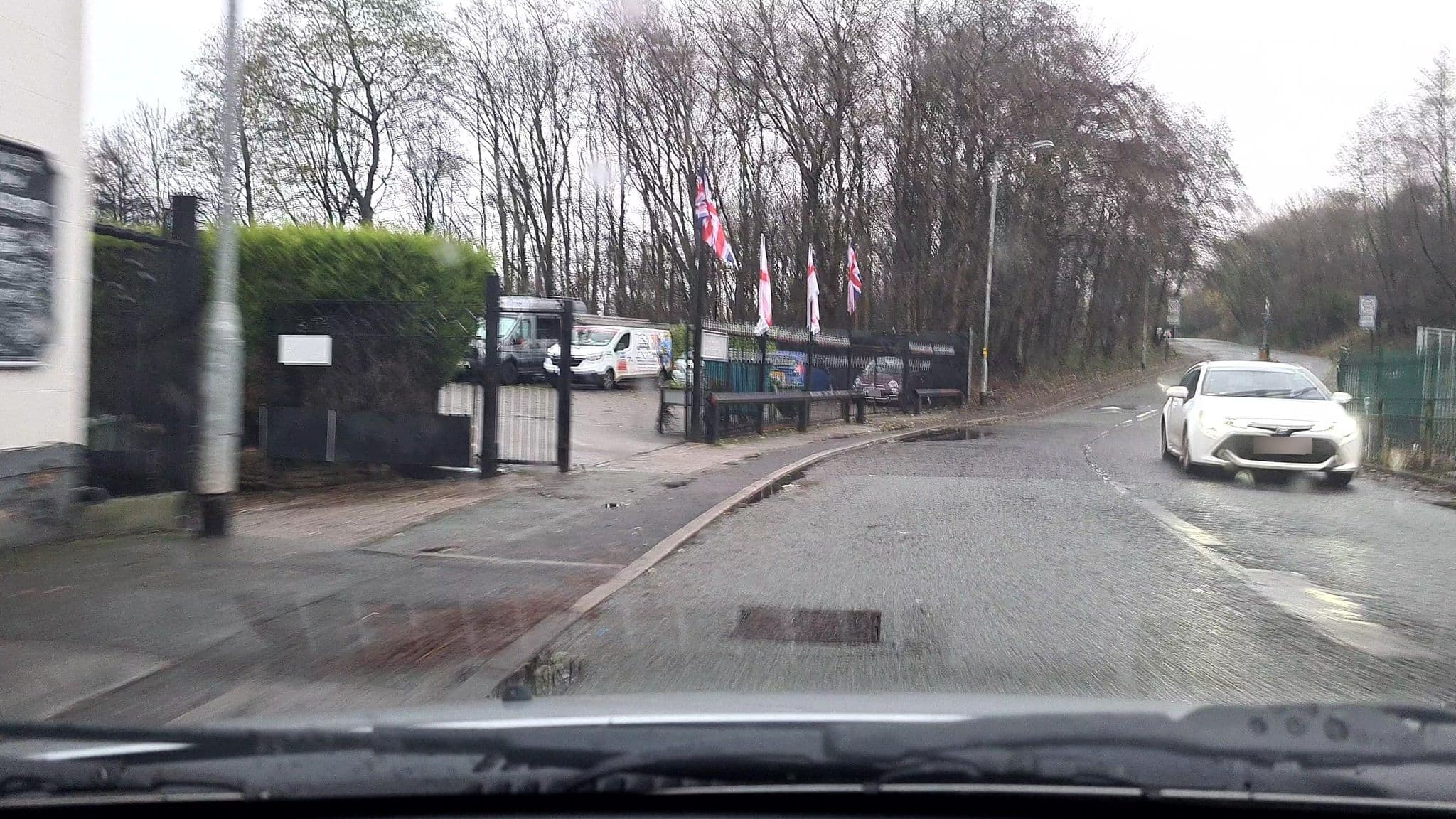 Street view near Hawthorne Caravan & Camp Site - Pitches from £10.00 per night Rooms now available, Lees — © mappo2 (CC BY-SA · Mapillary)