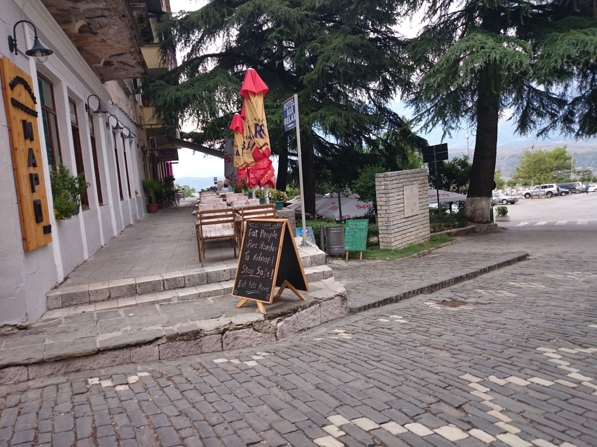 Street view near Hotel Relax, Gjirokastër — © ebel (CC BY-SA · Mapillary)