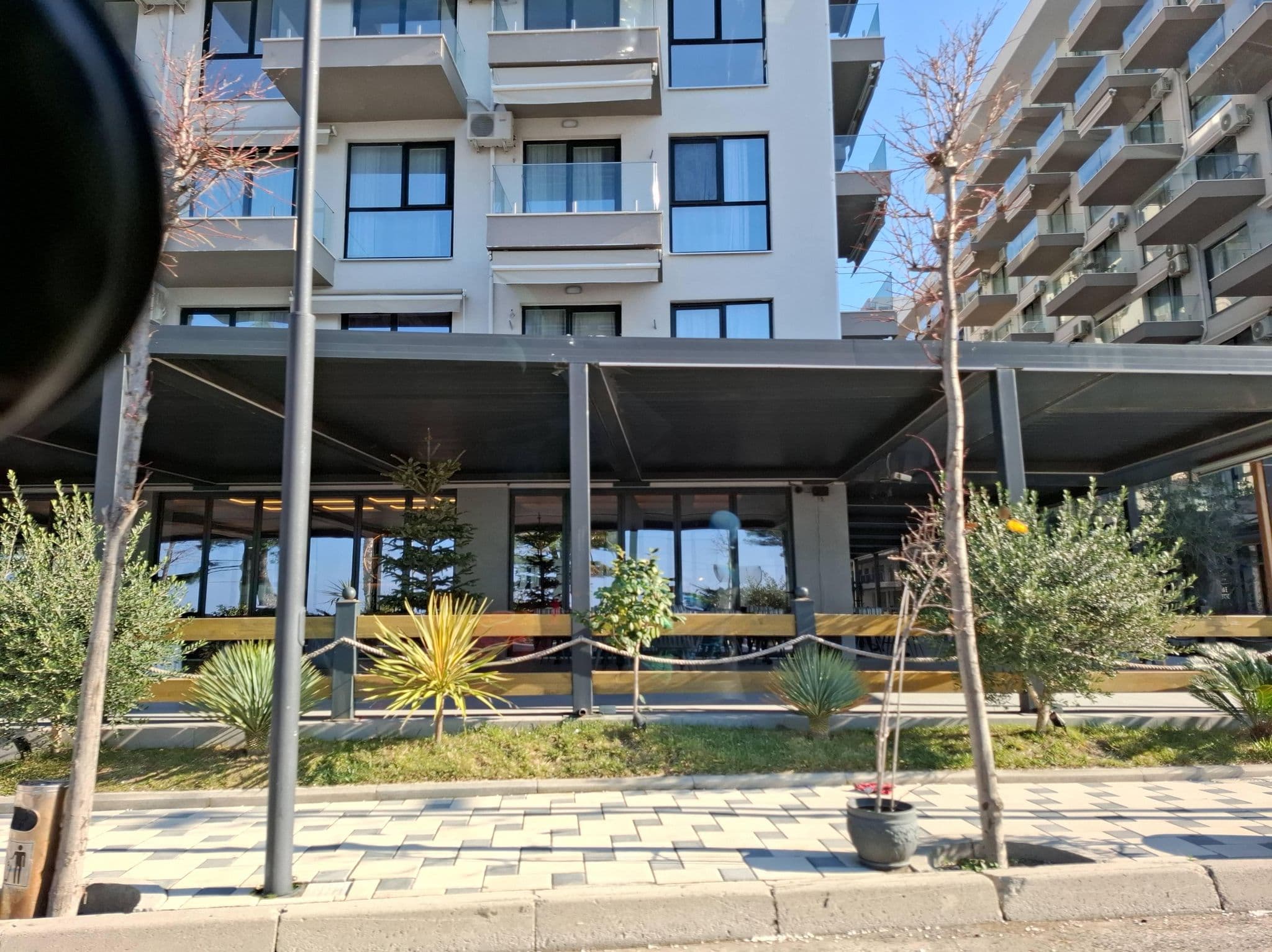 Street view near Hotel Restaurant Saca, Shëngjin — © denisju_osm (CC BY-SA · Mapillary)