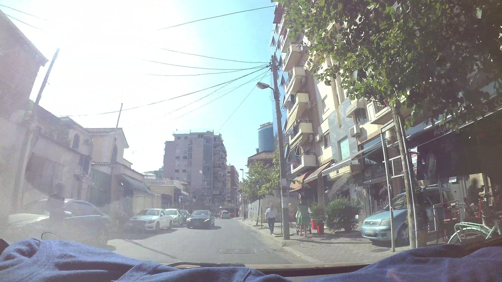 Street view near Hotel Black Diamond, Tirana — © kaart_3 (CC BY-SA · Mapillary)