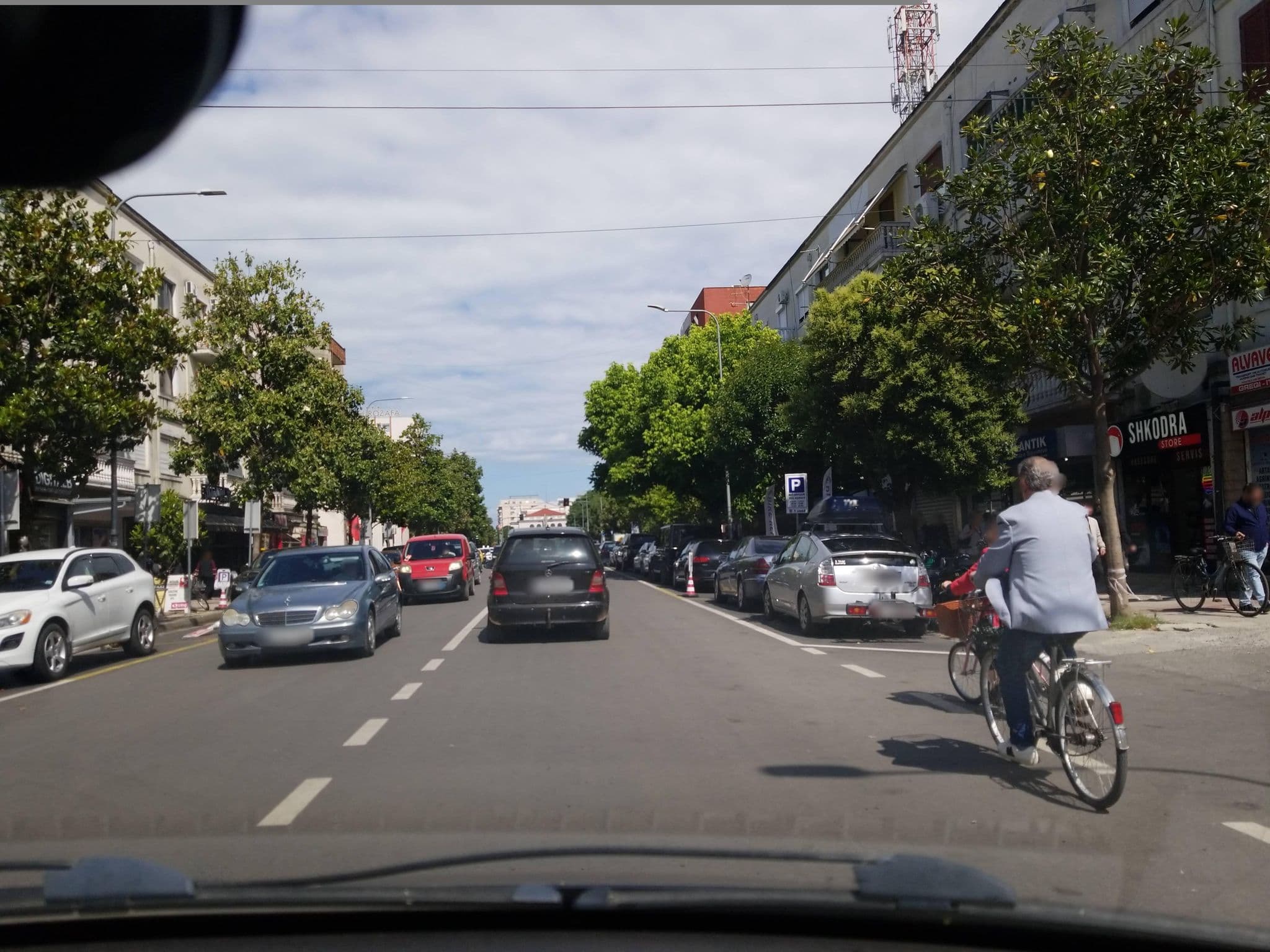 Street view near The Sol Hotel, Shkodër — © denisju_osm (CC BY-SA · Mapillary)