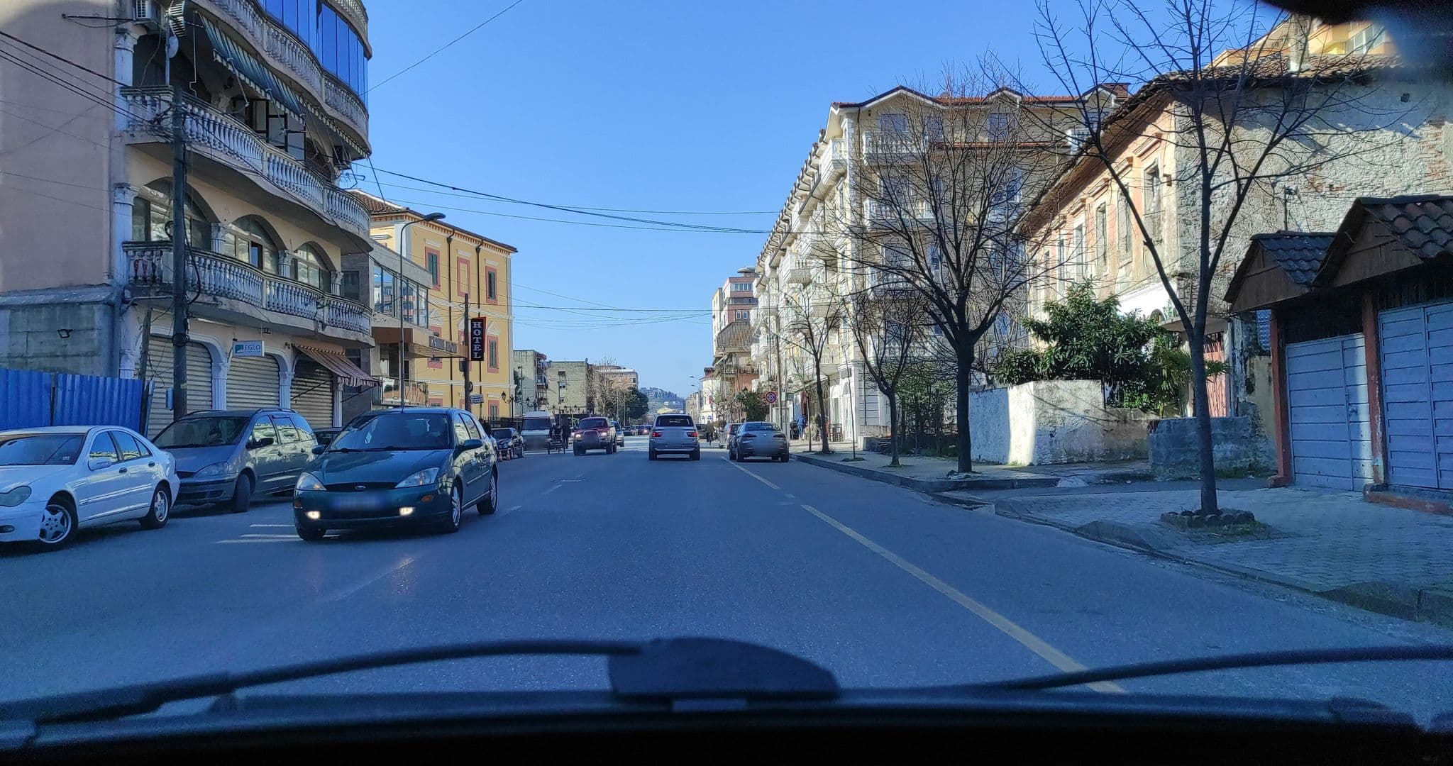 Street view near Hotel Mozart, Shkodër — © denisju_osm (CC BY-SA · Mapillary)