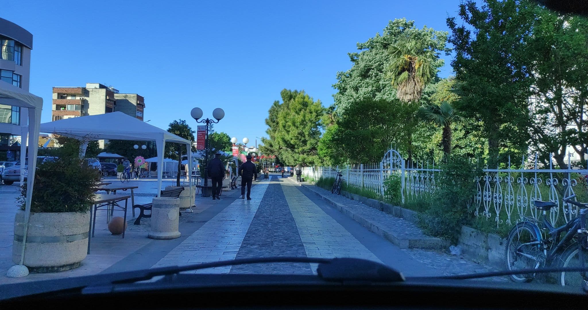 Street view near Colosseo, Shkodër — © denisju_osm (CC BY-SA · Mapillary)