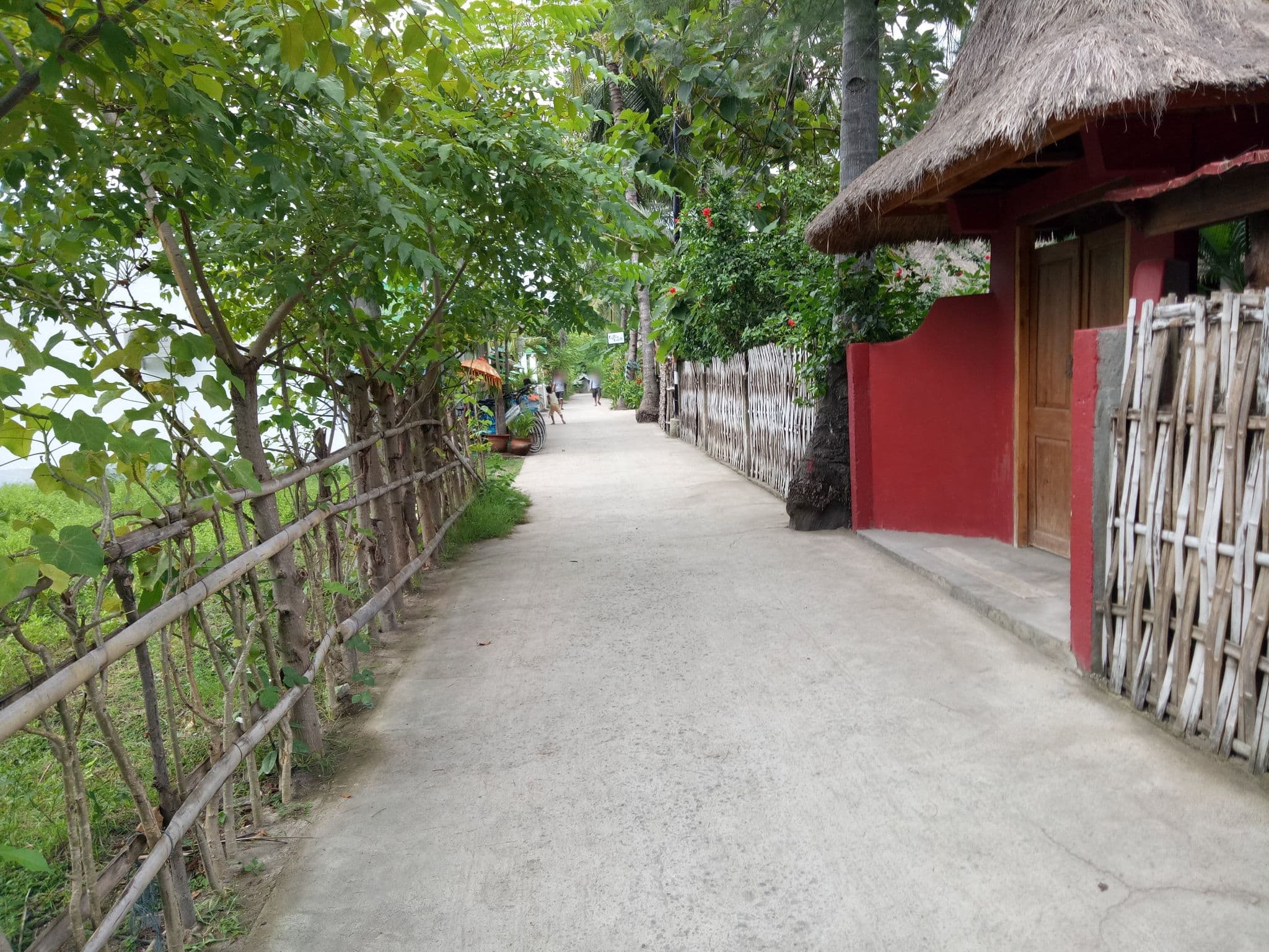 Street view near Dolcemare resort, Gili Air