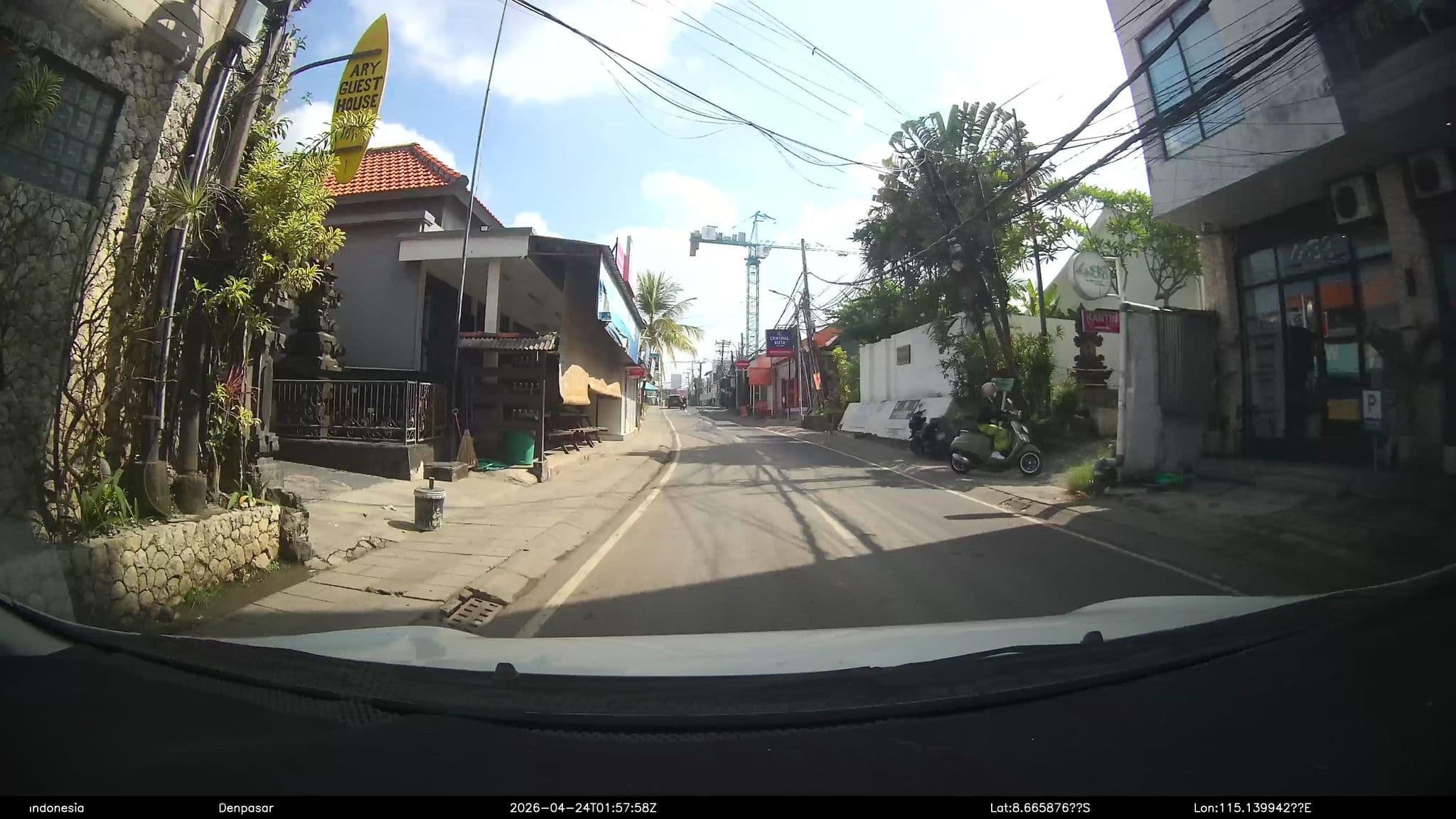 Street view near Leyeh Leyeh homestay, Legian