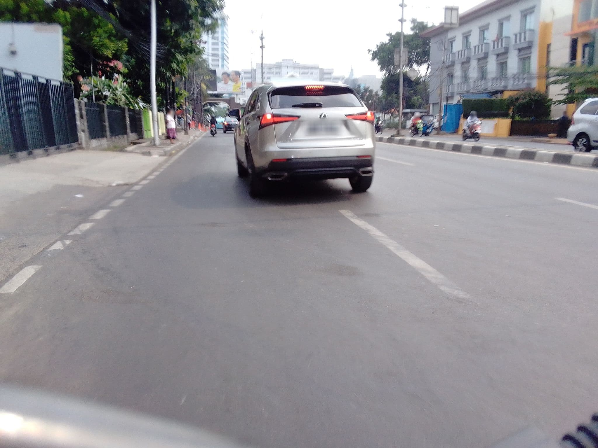 Street view near Sotis Residence, Jakarta