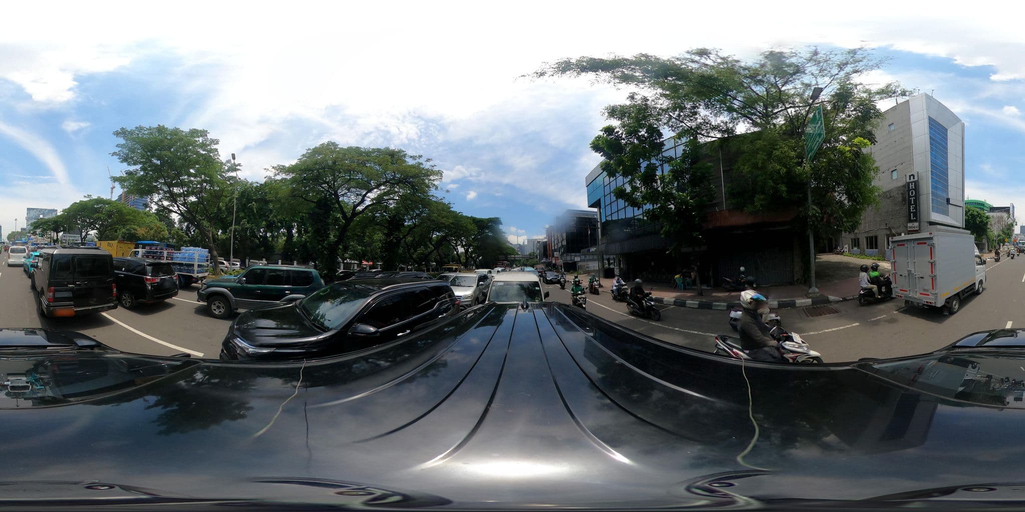 Street view near OYO N Hotel, Jakarta
