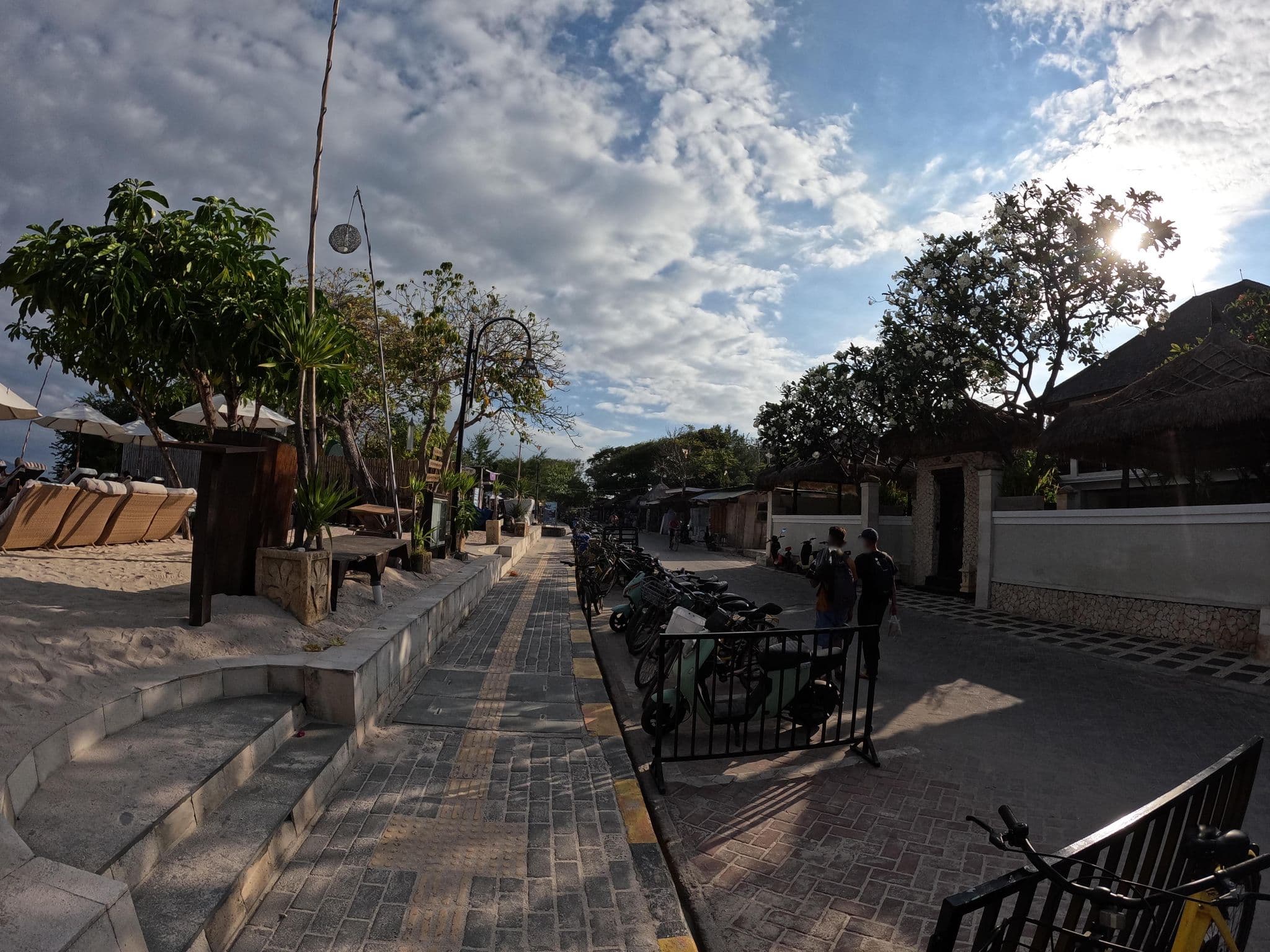 Street view near Gili beach, Gili Trawangan