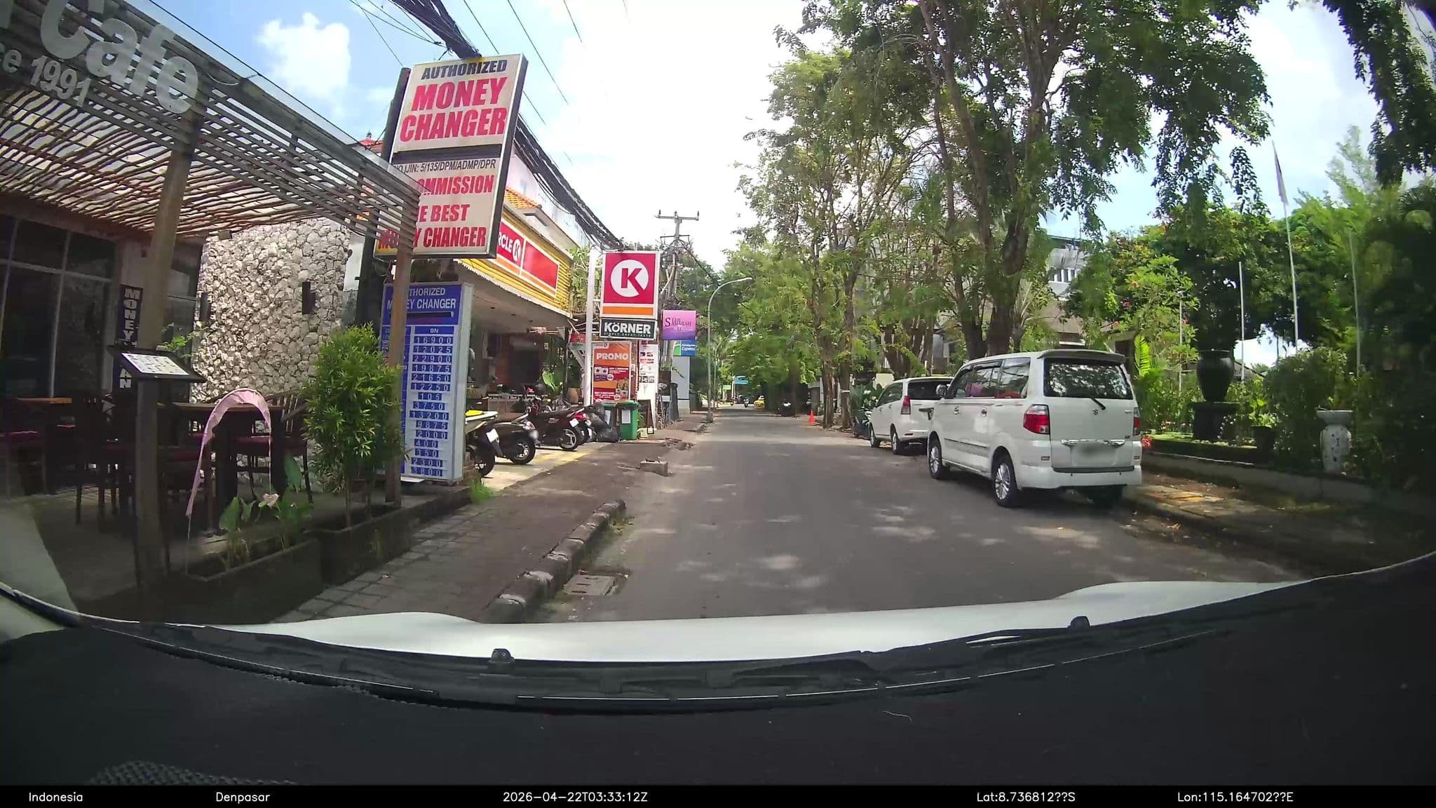Street view near Shri Aryma Beach resort, Kuta