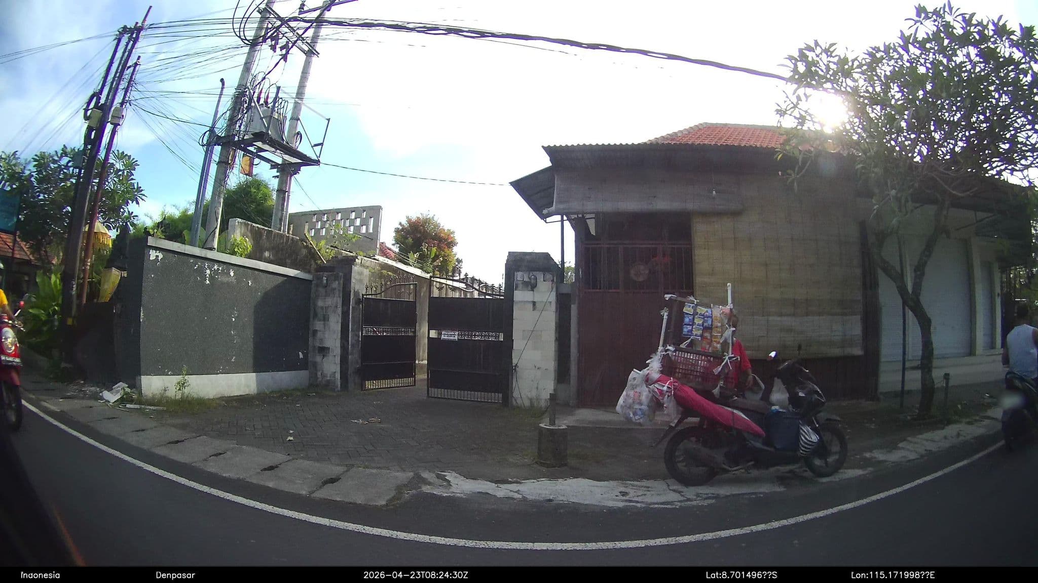 Street view near Arama Riverside Villas, Legian