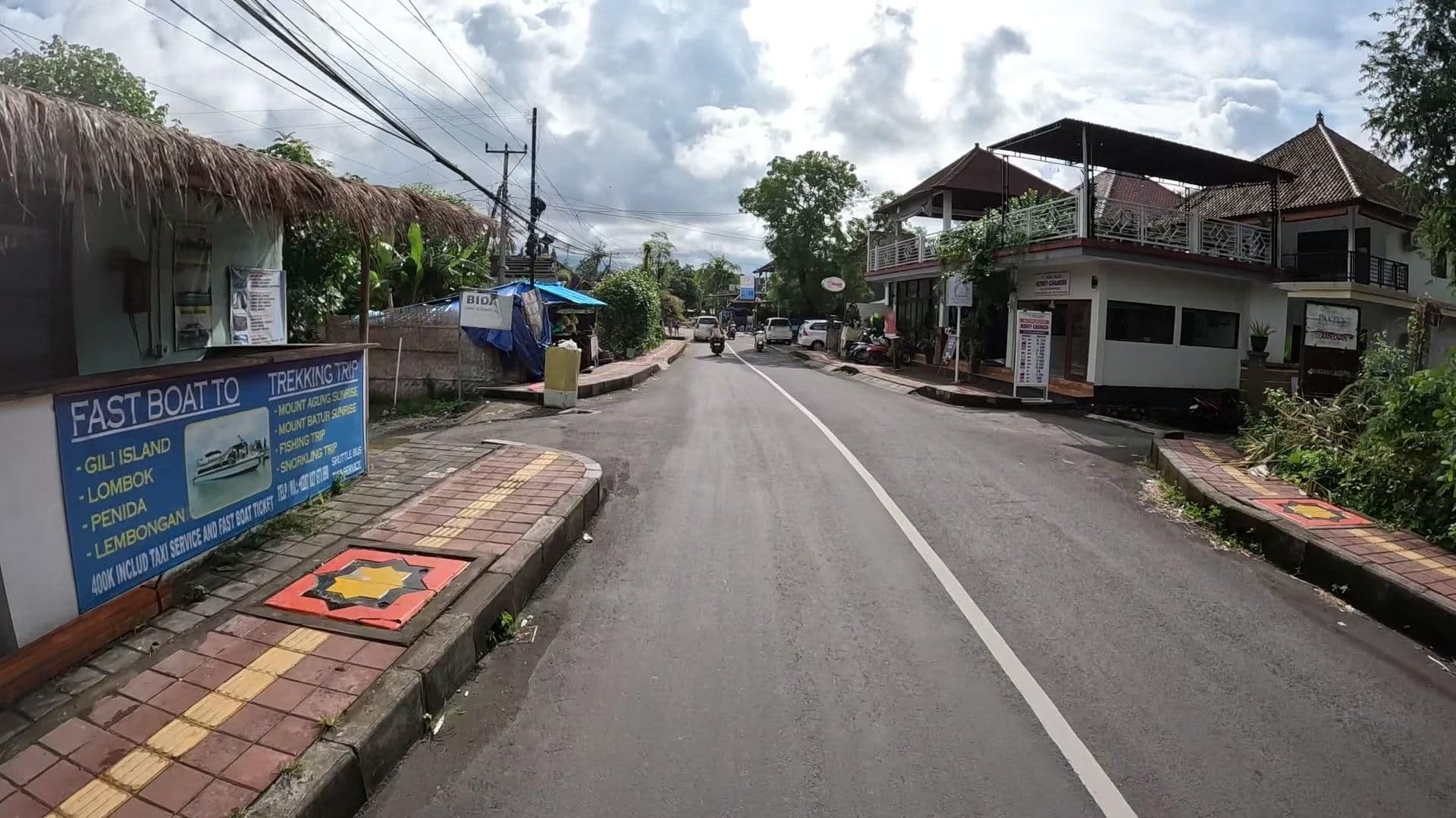 Street view near Black Sand Hostel, Amlapura