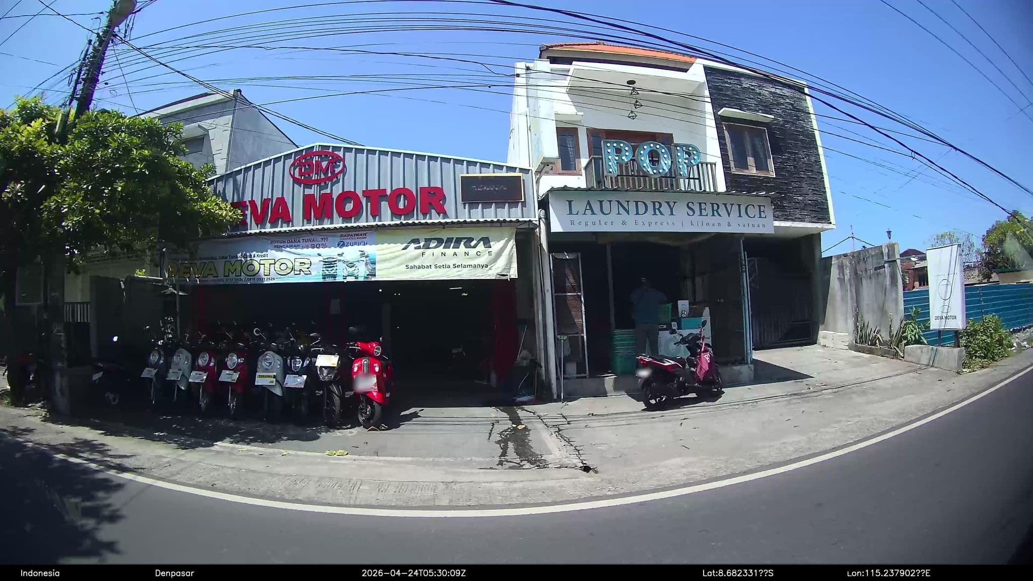 Street view near Pop Laundry, Sanur — © Kaart---RIGHT (CC BY-SA · Mapillary)