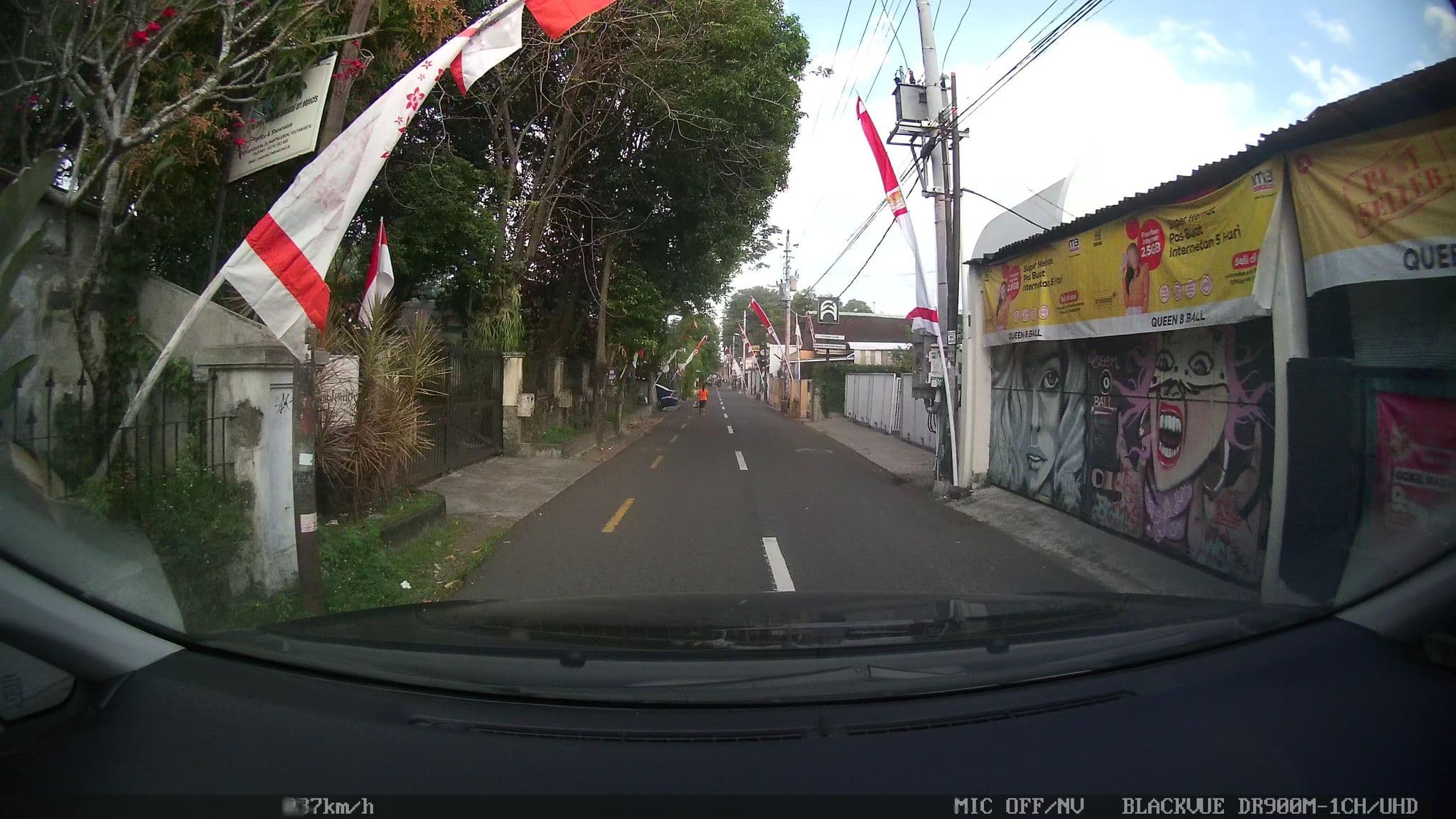 Street view near Zen Moon Hostel, Yogyakarta