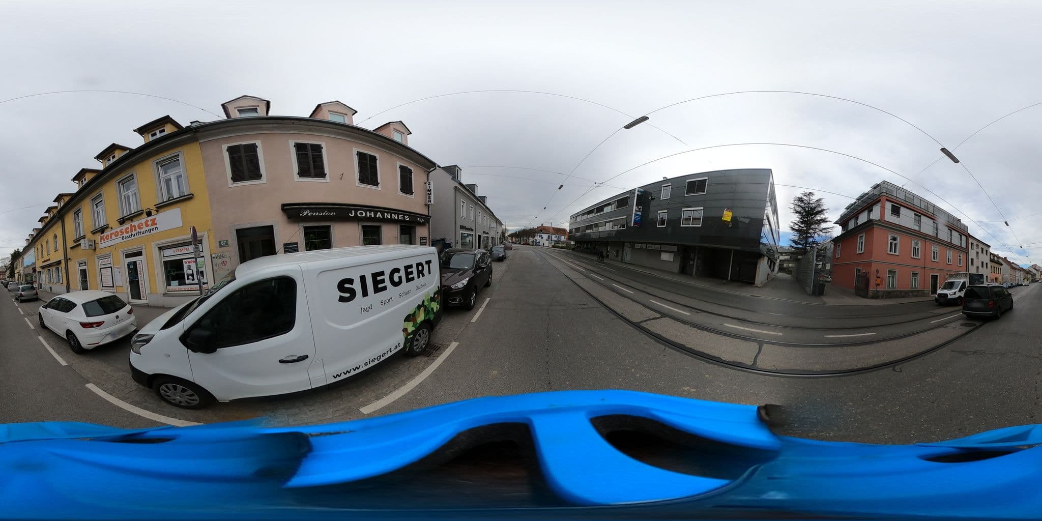 Street view near Pension Johannes, Jakomini — © aceini (CC BY-SA · Mapillary)