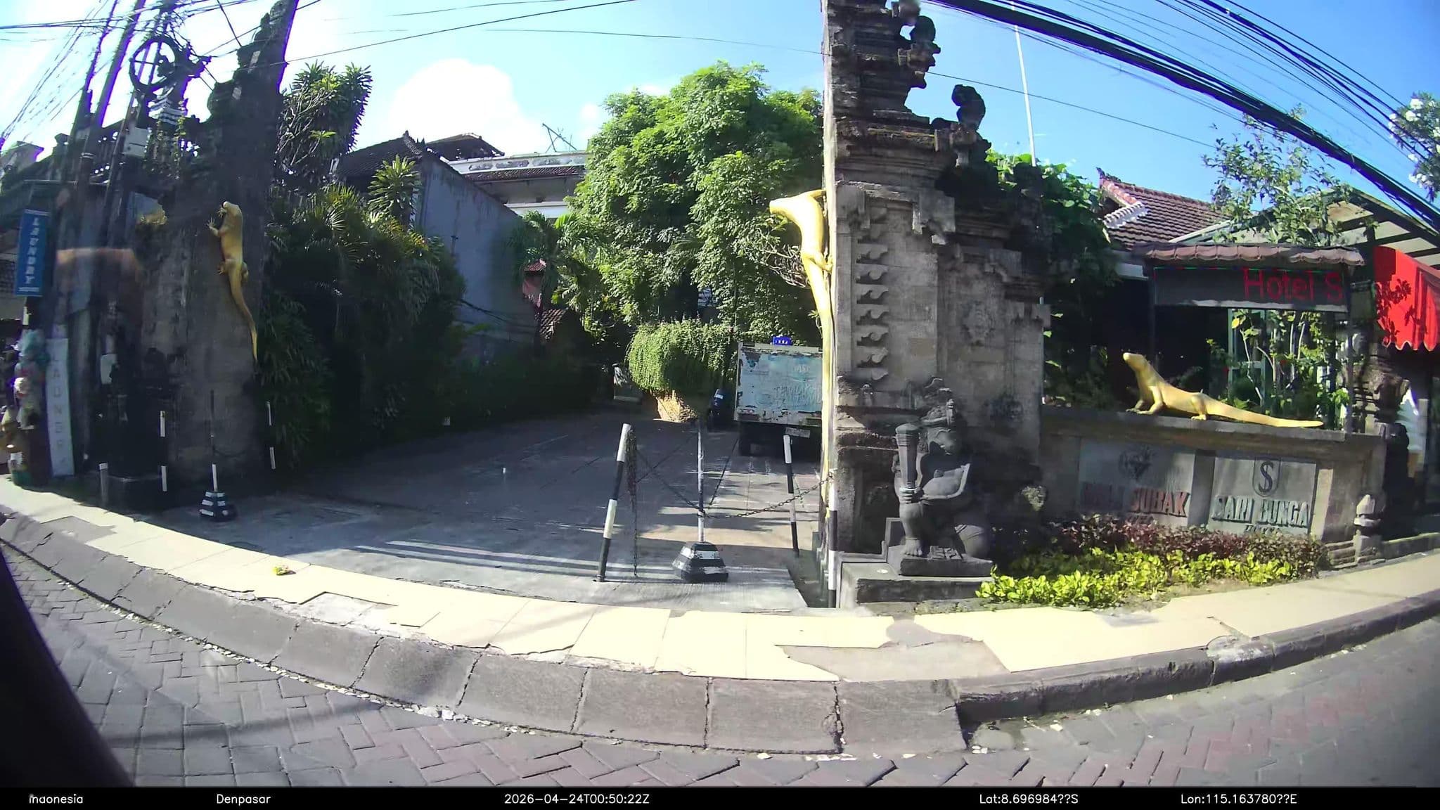Street view near Sari Bunga Hotel, Legian — © Kaart---360 (CC BY-SA · Mapillary)
