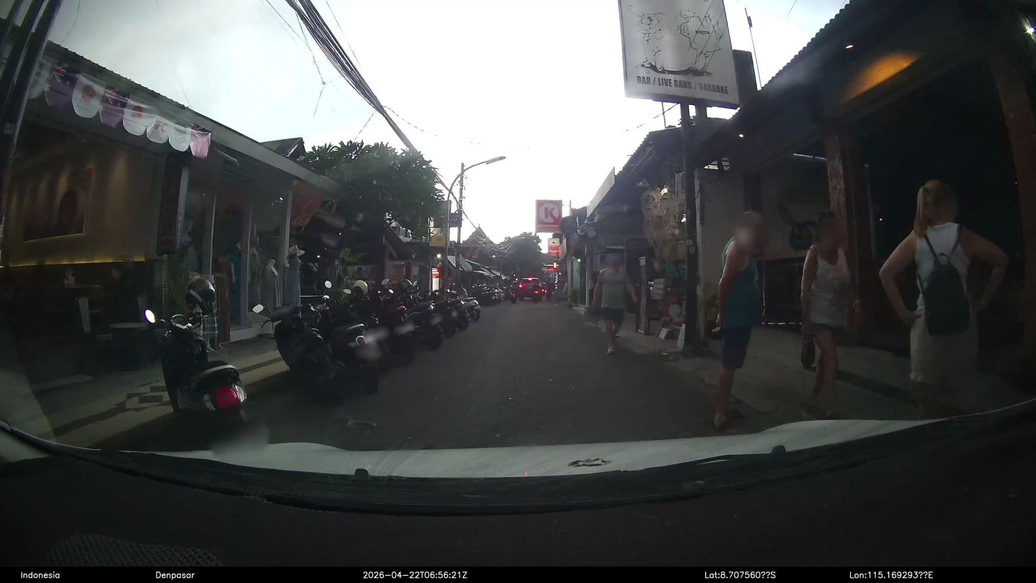 Street view near Billy's Bar, Legian