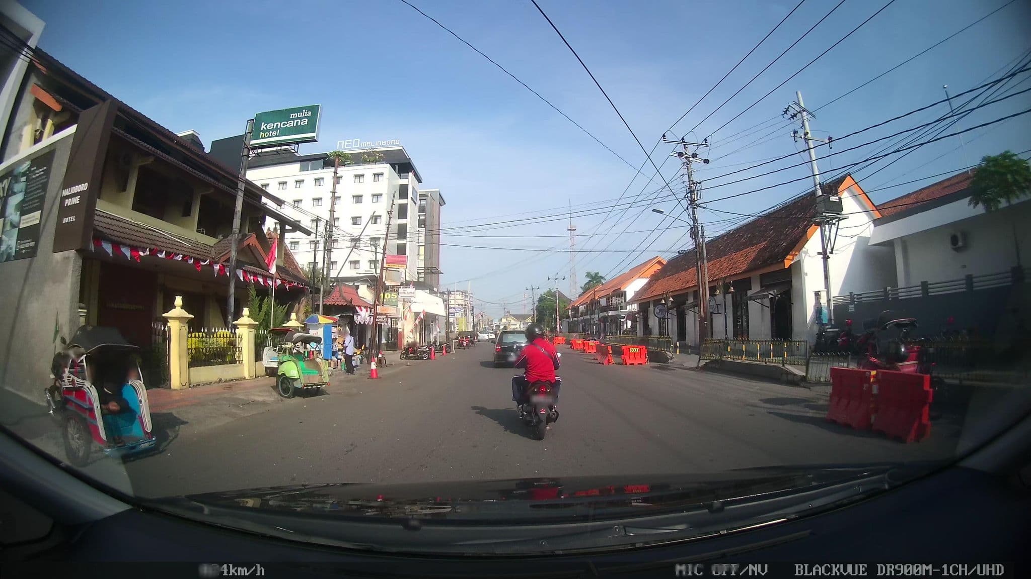 Street view near Hotel Trim, Yogyakarta