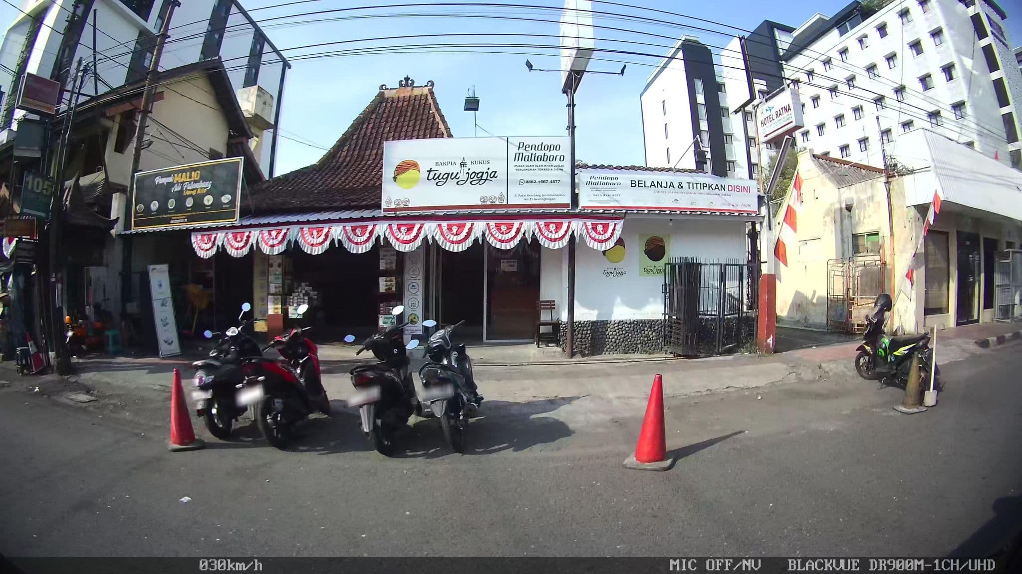 Street view near Whiz Prime, Yogyakarta