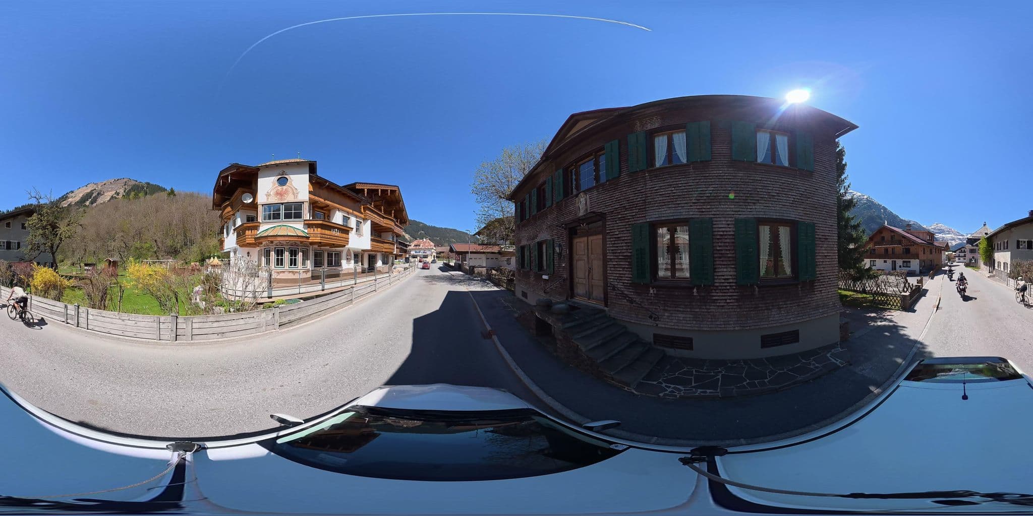 Street view near Landhaus Marion, Pettneu