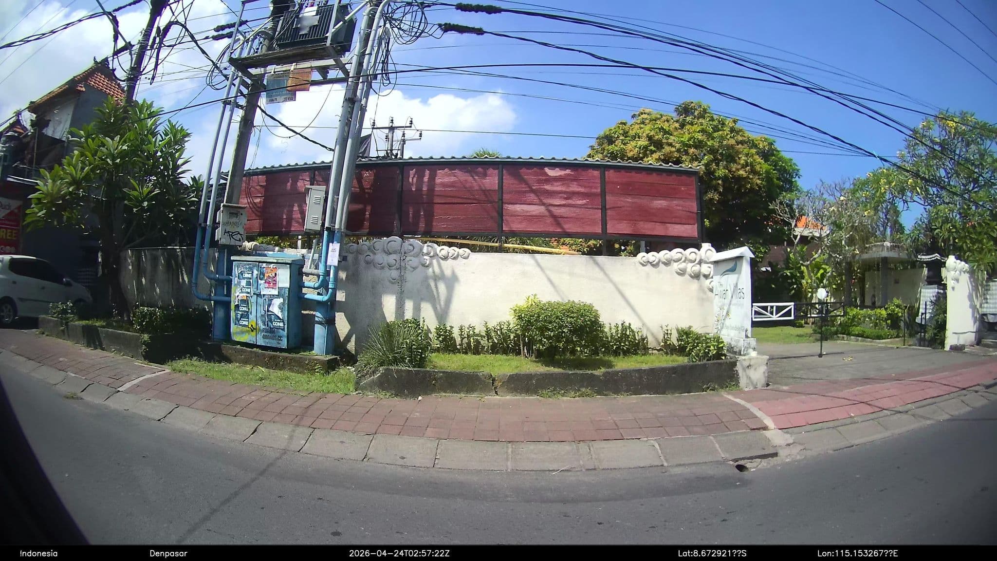 Street view near The Awan Villas, Legian