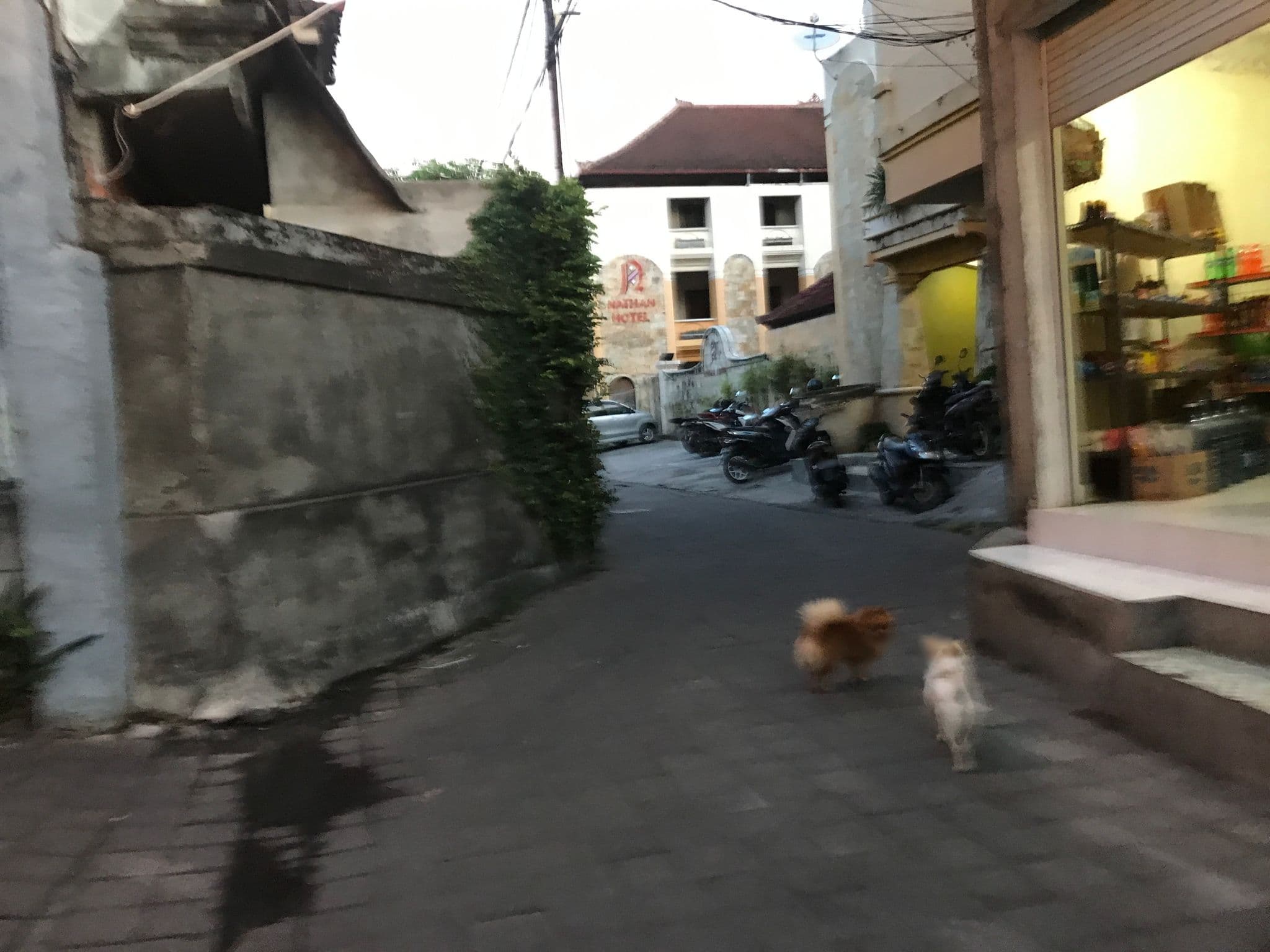Street view near Pendawa Hotel, Kuta