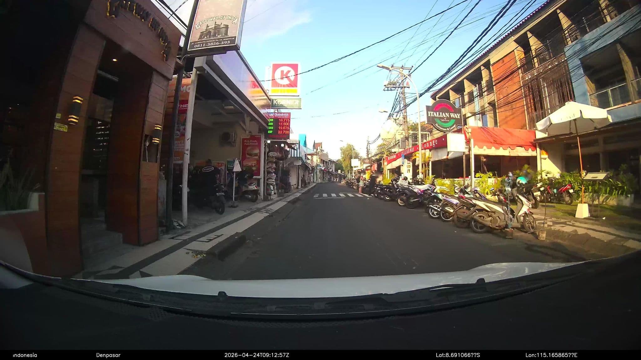 Street view near Ibis Budget Hotel Seminyak, Legian