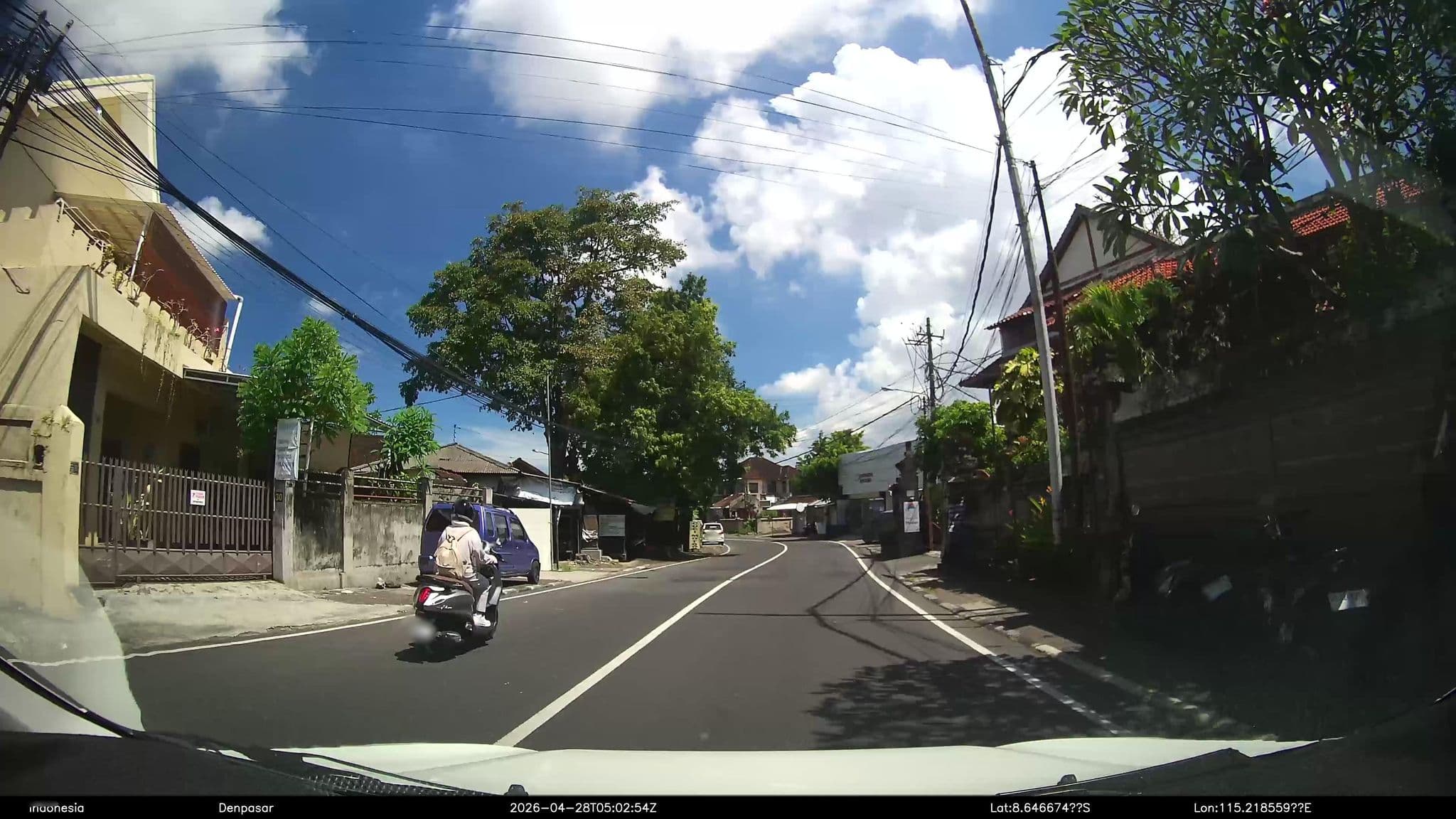 Street view near Hotel Candra Adiguna, Denpasar