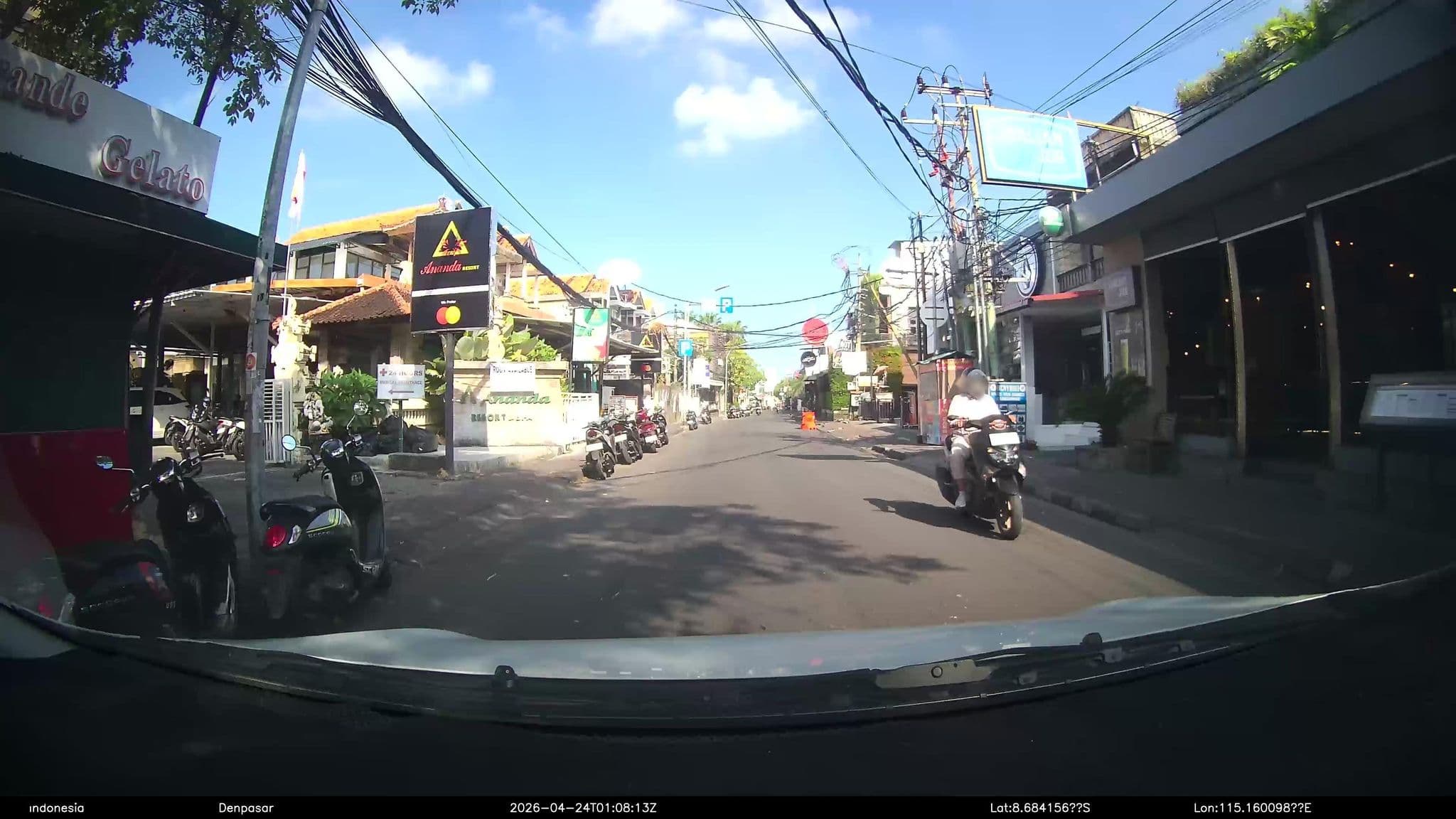 Street view near Ananda Resort and Spa, Legian