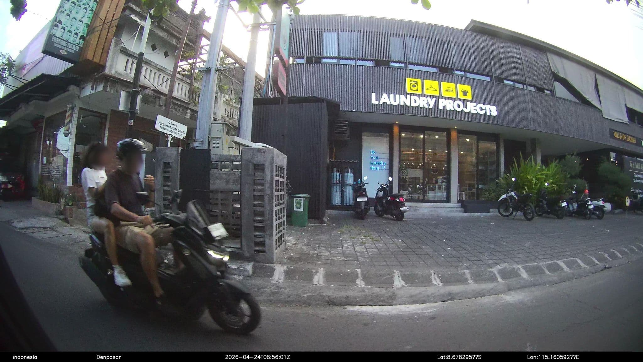 Street view near Sunset Terrace Apartments, Legian